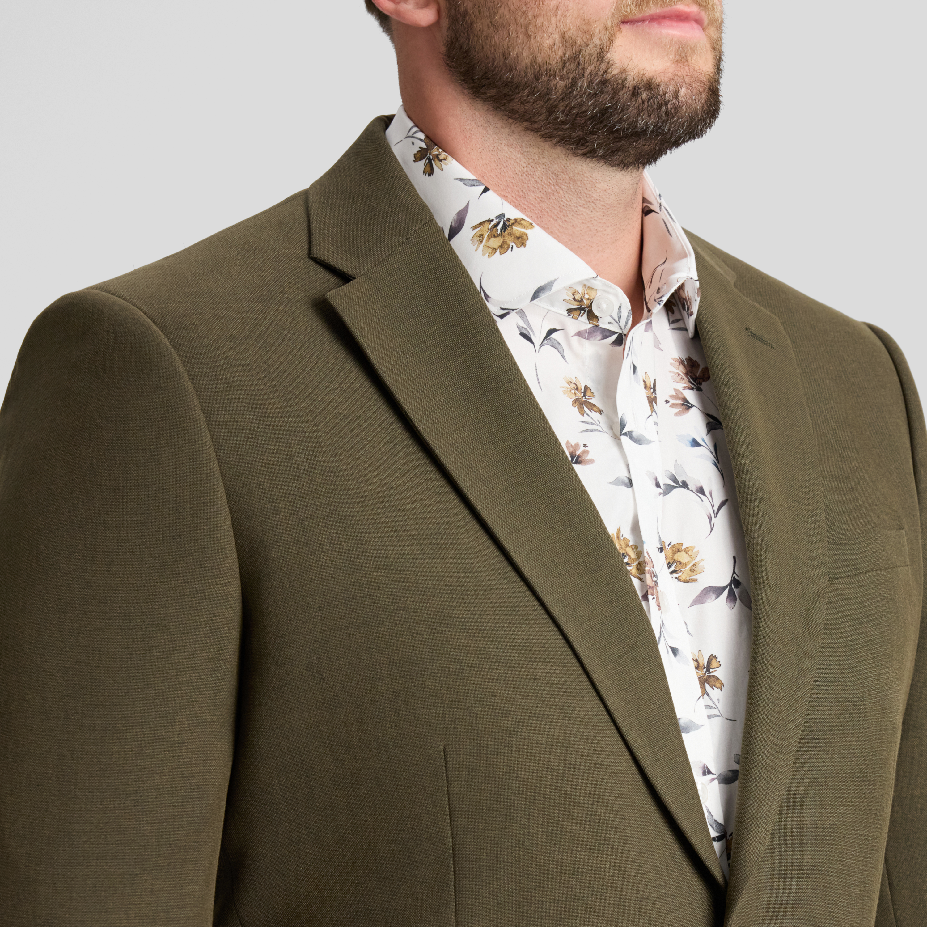 Khaki Ryan Stretch Blazer