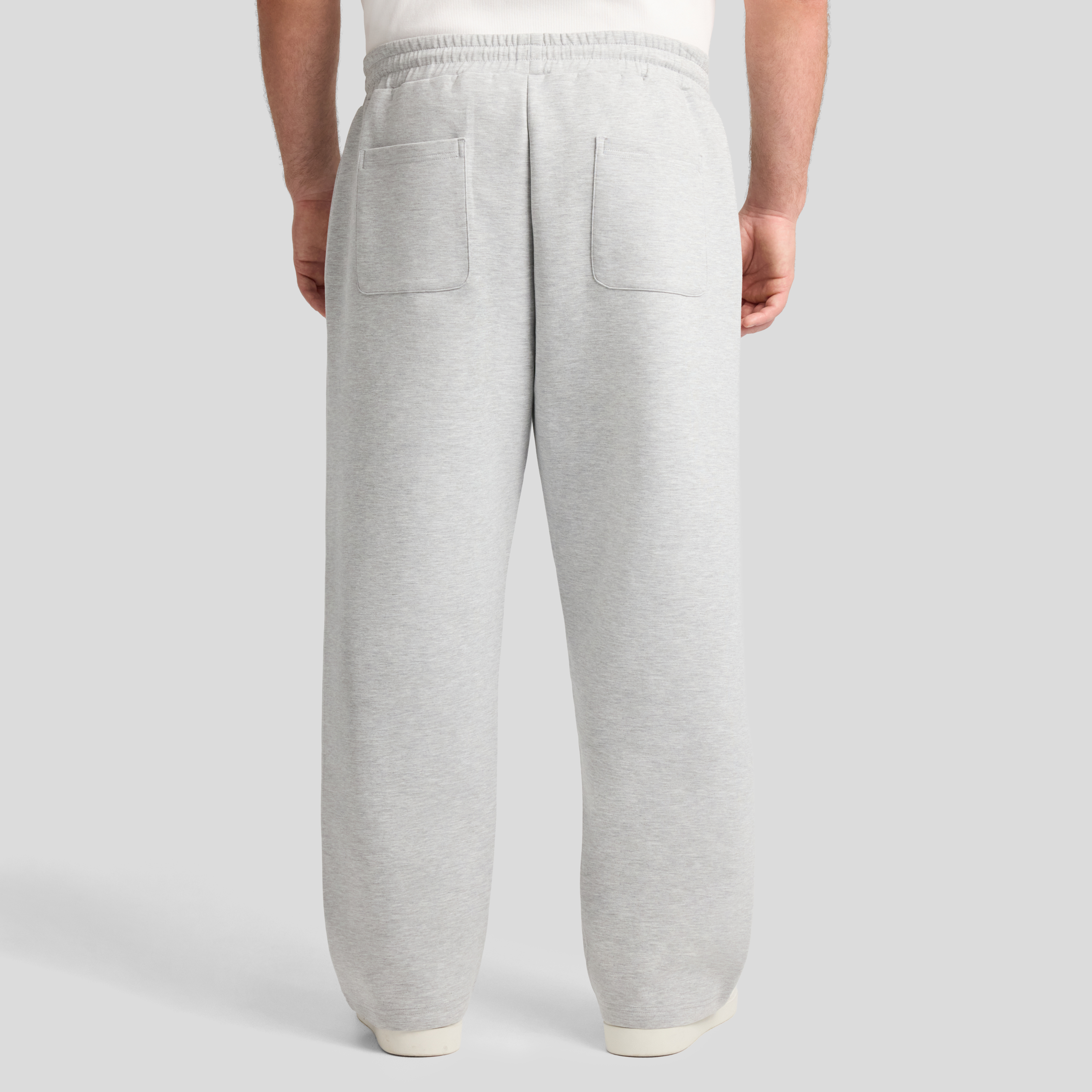 Grey Marle Tech Straight Track Pant