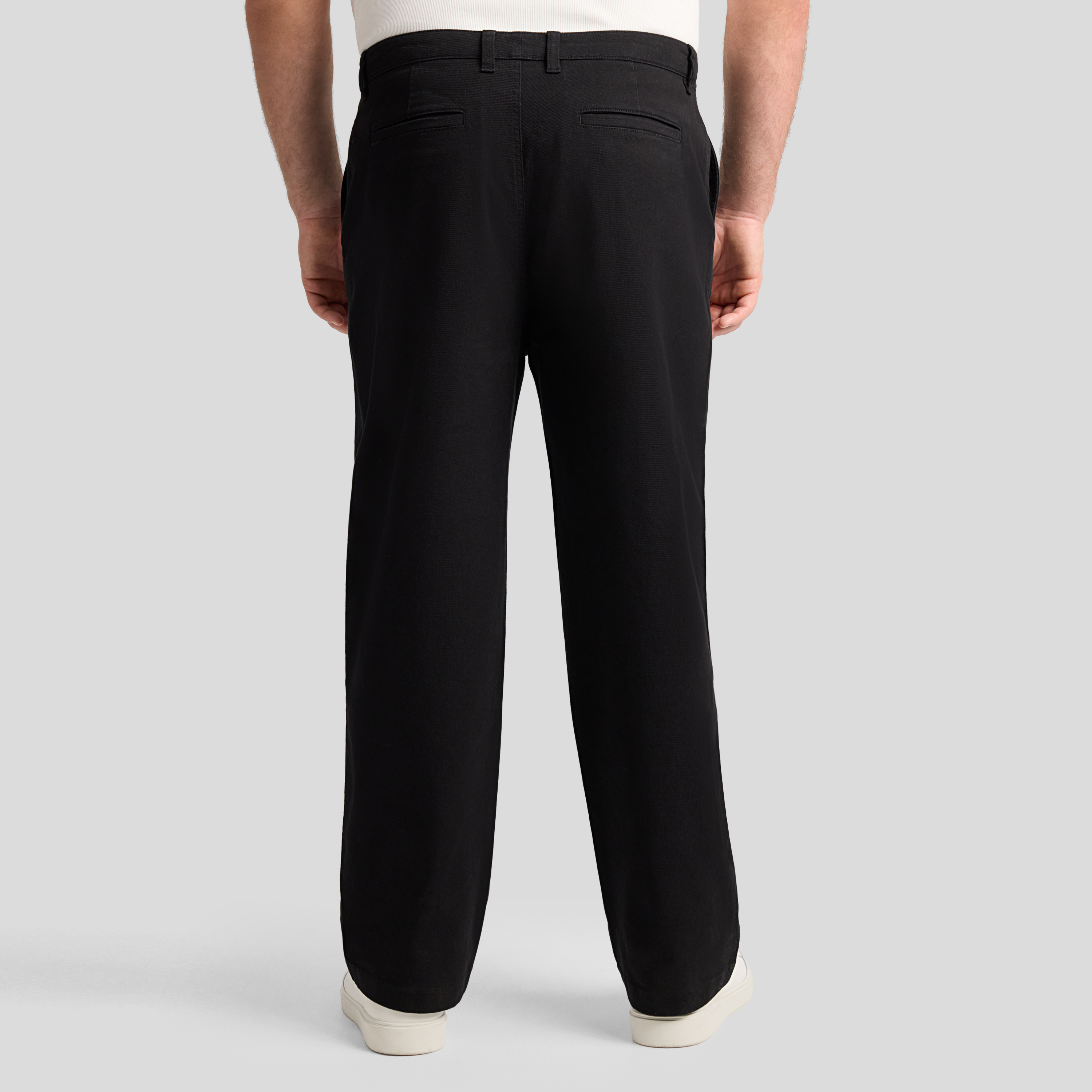 Black Jace Wide Leg Stretch Chino
