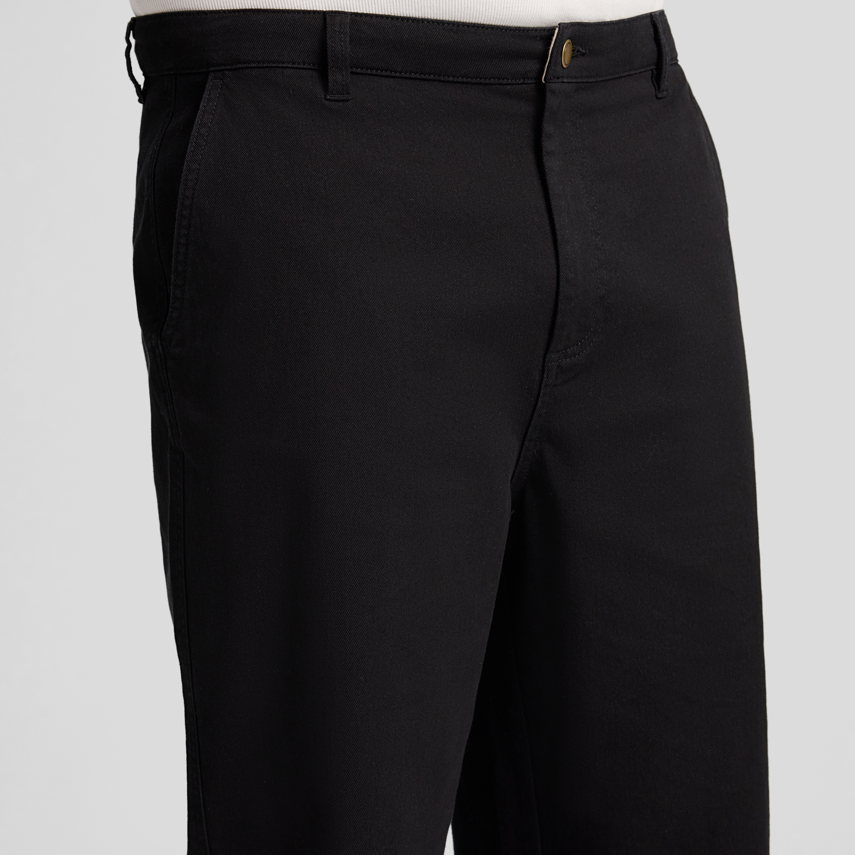 Black Jace Wide Leg Stretch Chino
