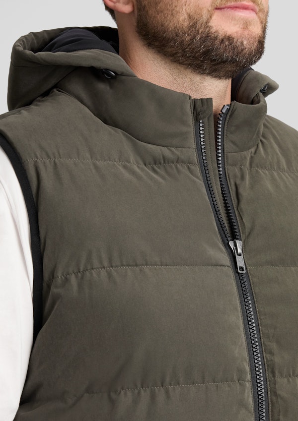 Olive Fargo Puffa Vest