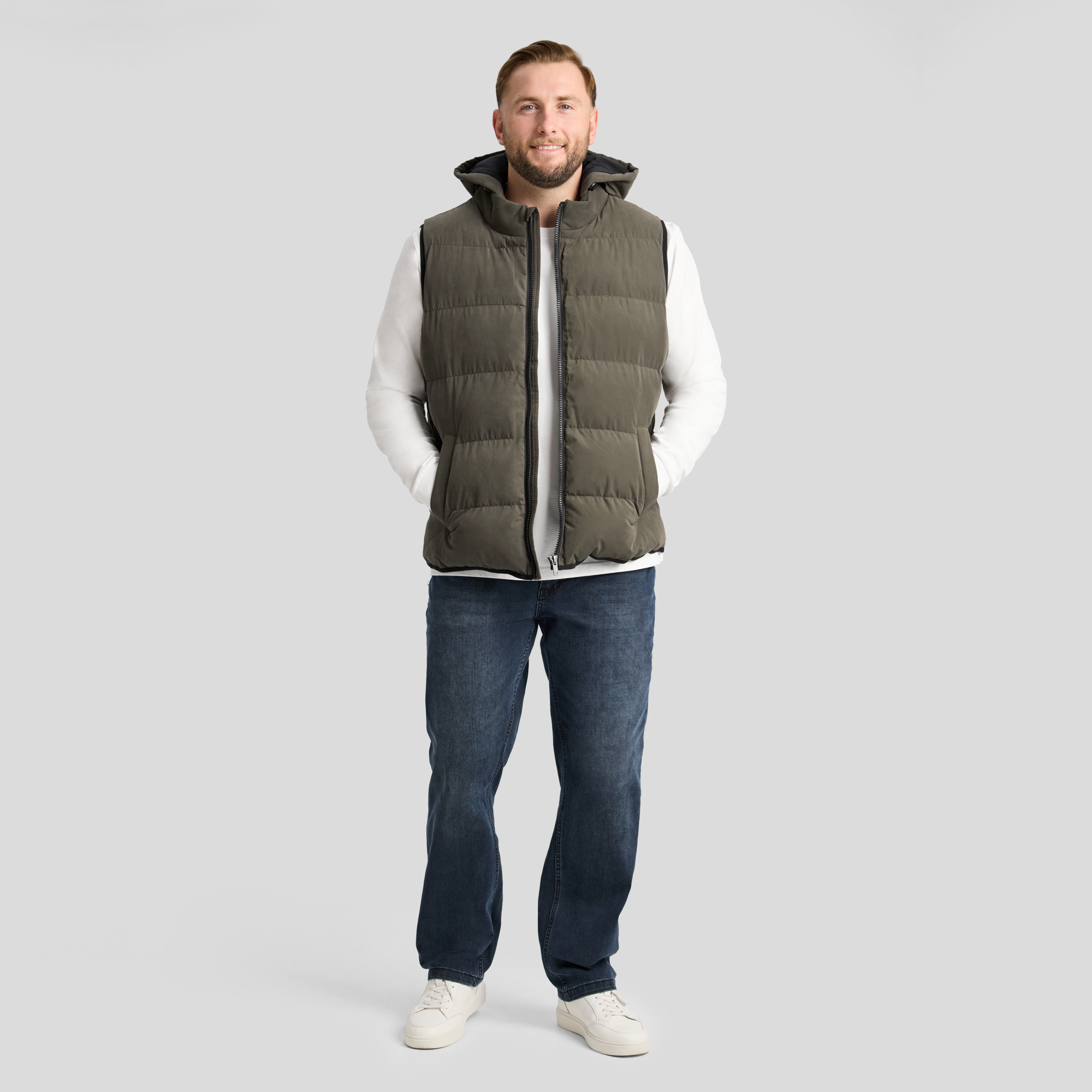 Olive Fargo Puffa Vest