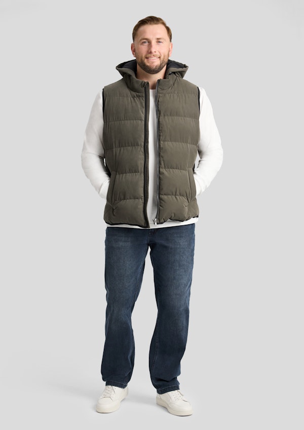 Olive Fargo Puffa Vest