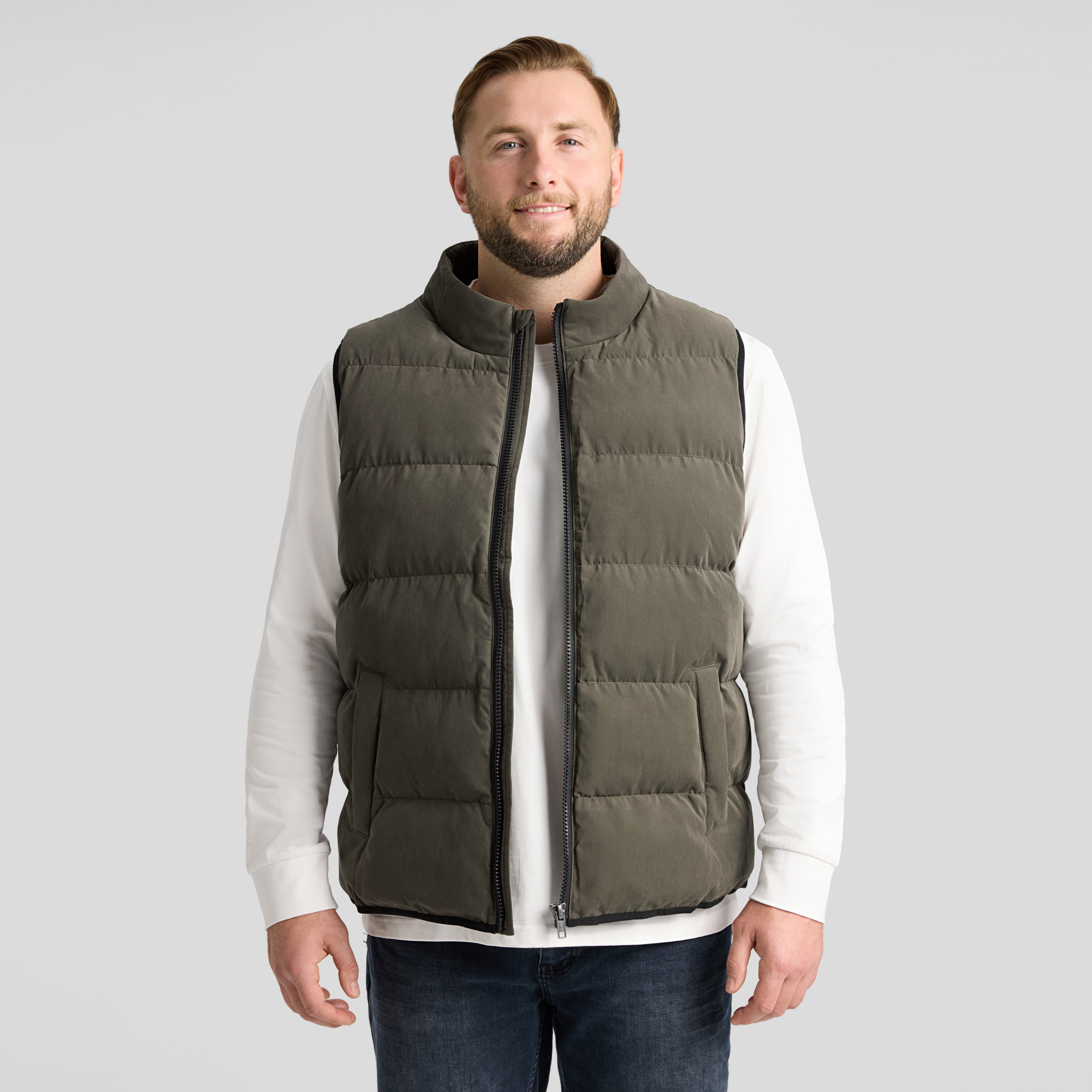 Olive Fargo Puffa Vest