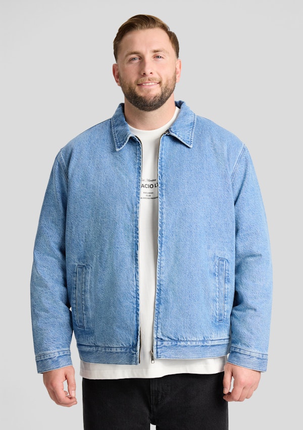 Denim Zip Thru Jacket