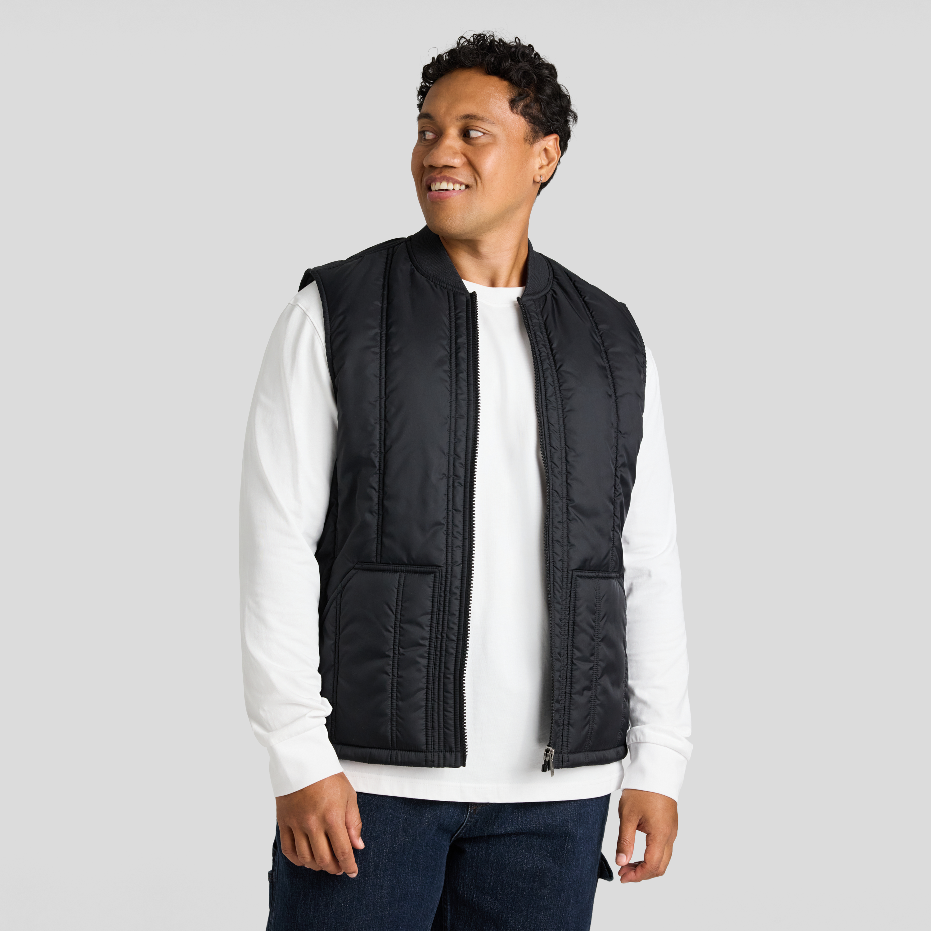 Panel Zip Thru Vest