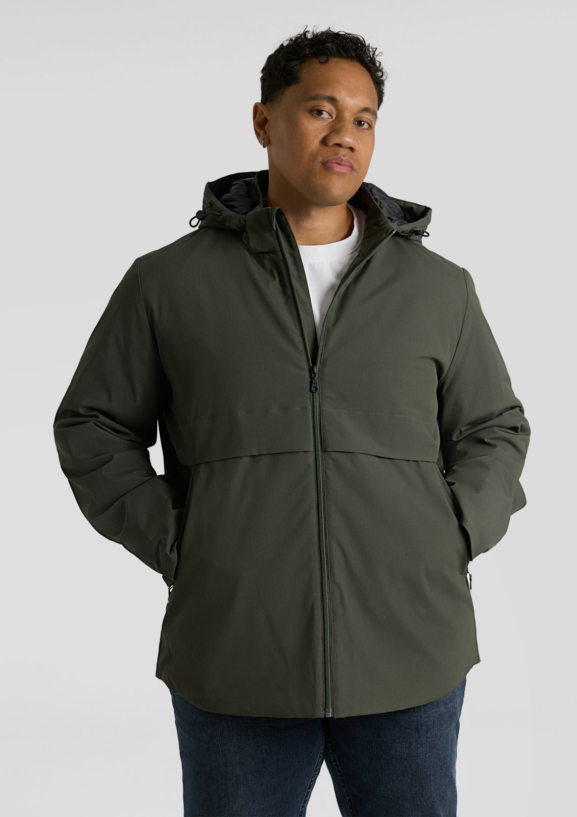 Textured Hooded Parka
