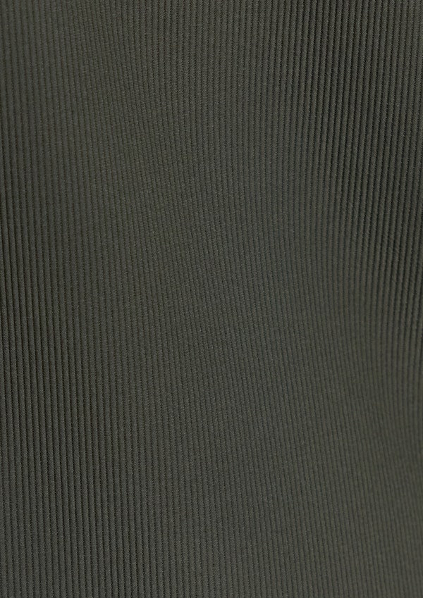 Dark Olive Textured Hooded Parka