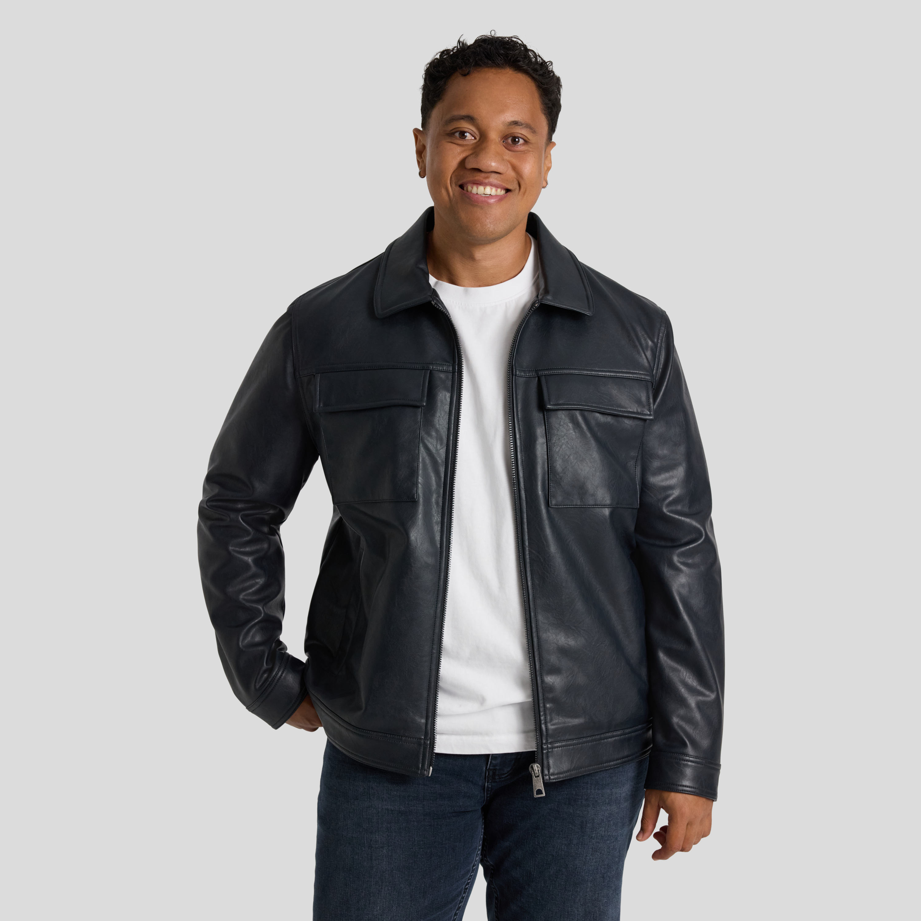 Rebel Faux Leather Jacket