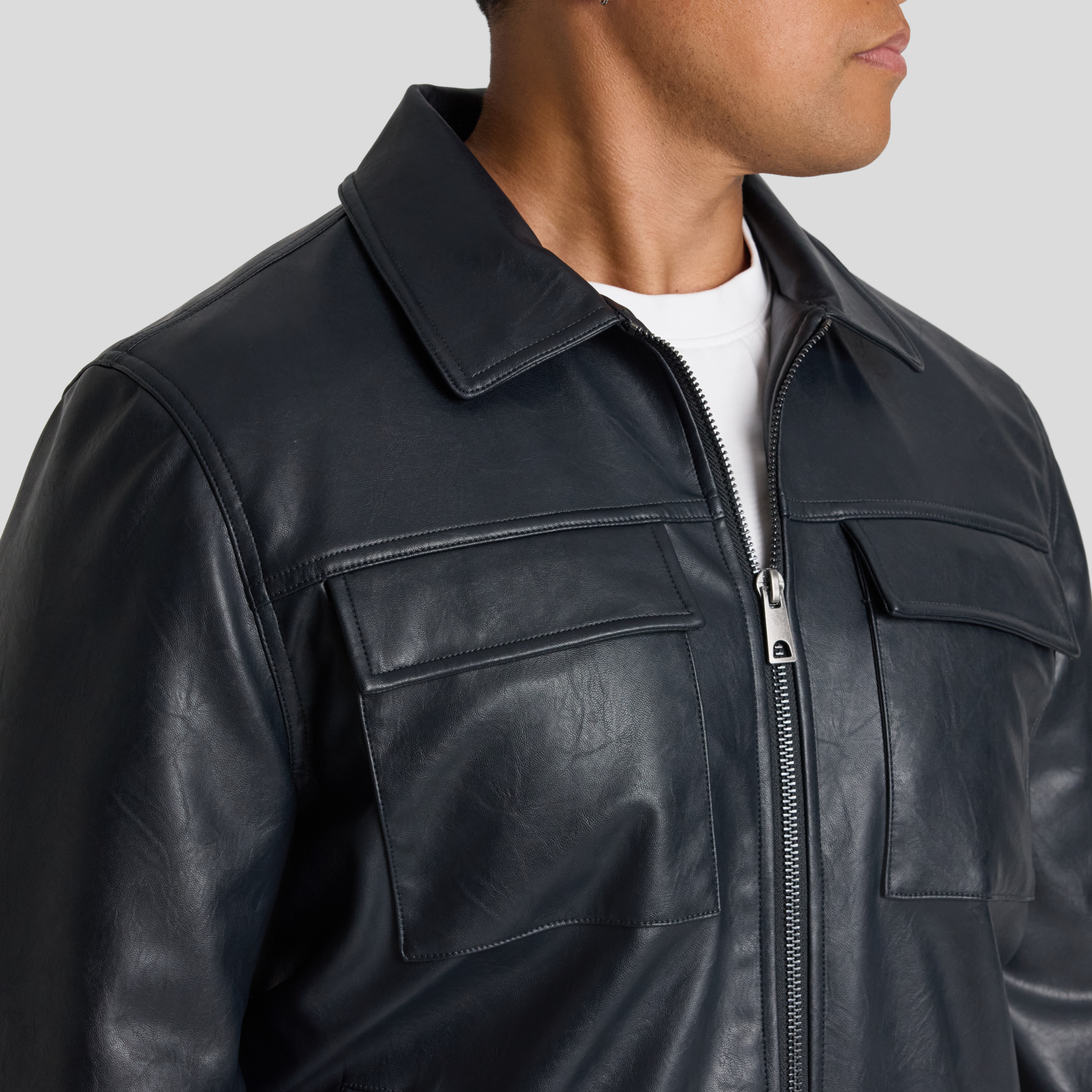 Black Rebel Faux Leather Jacket