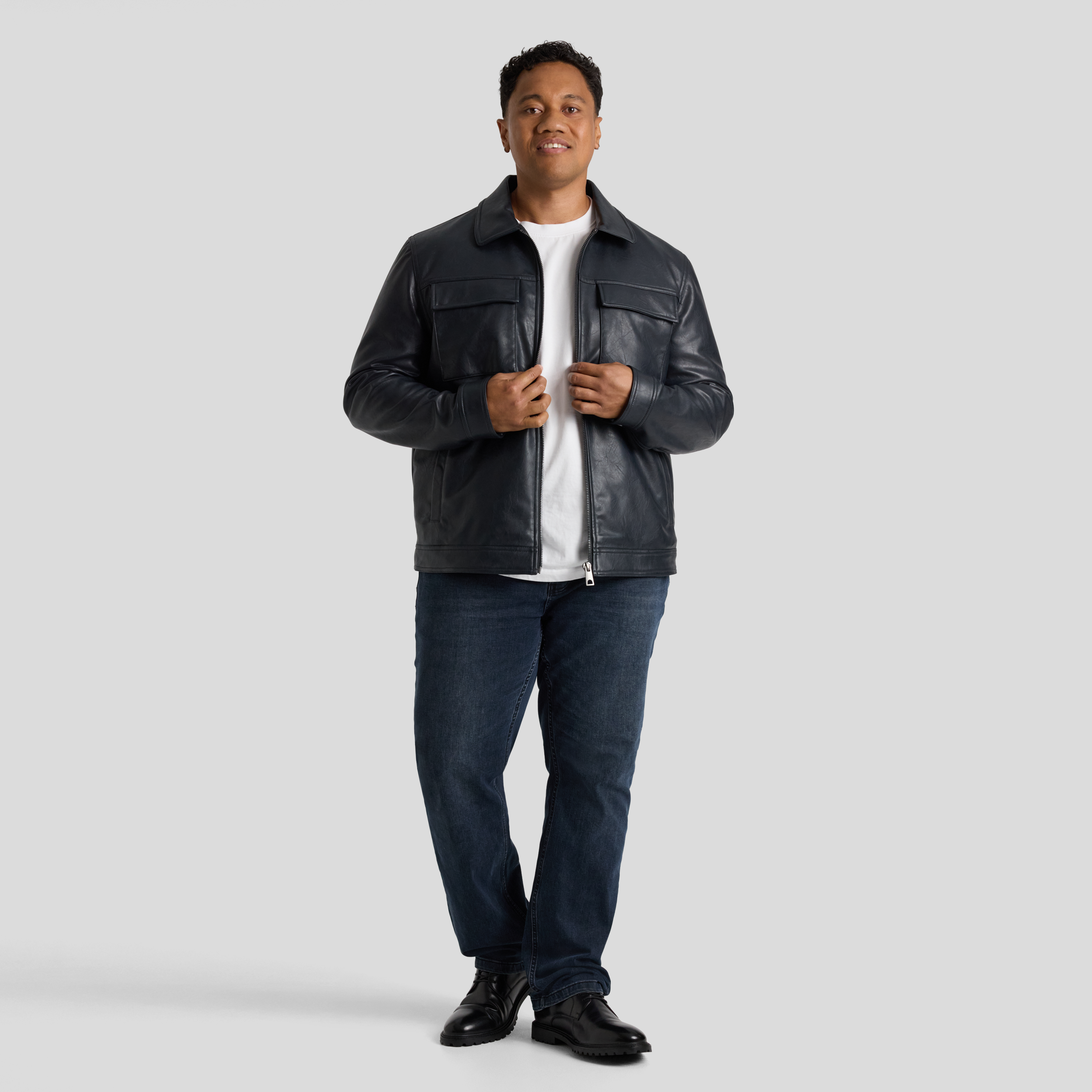 Black Rebel Faux Leather Jacket