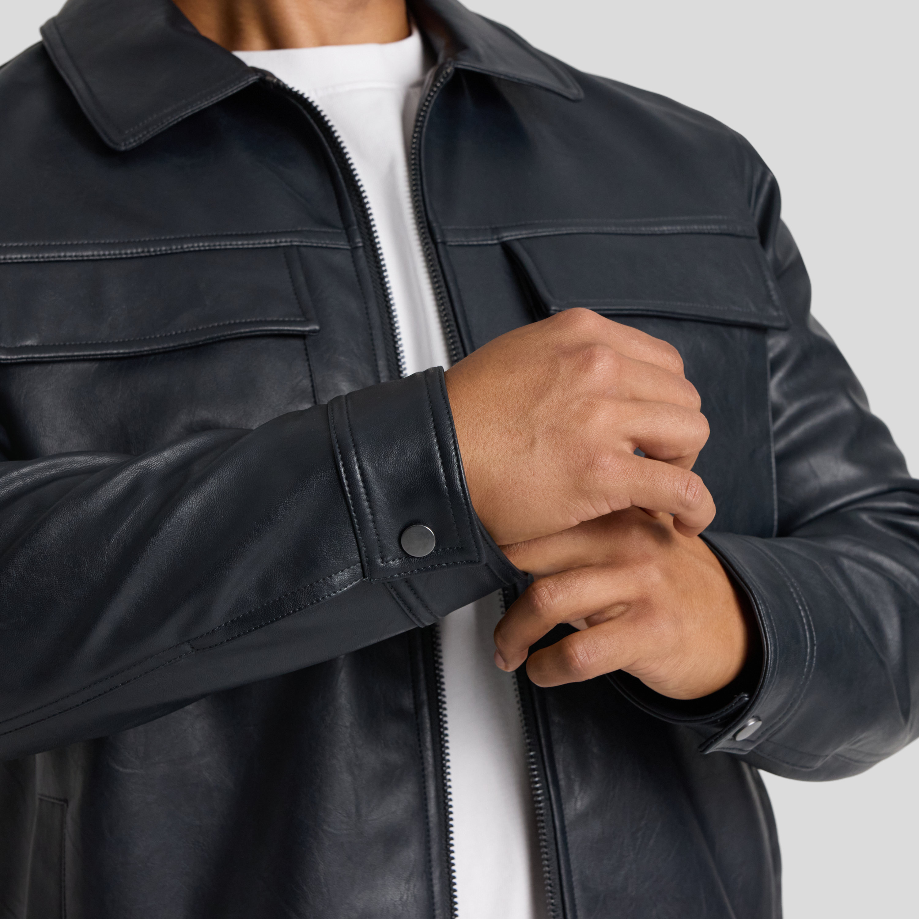 Black Rebel Faux Leather Jacket