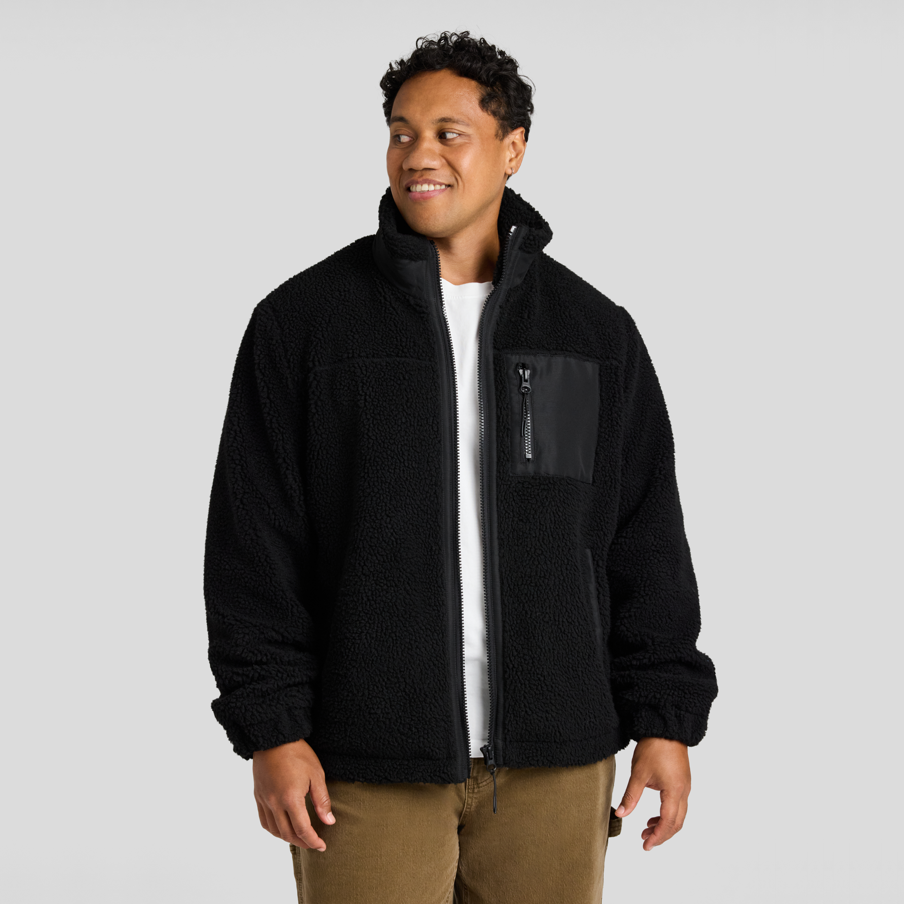 Teddy Sherpa Zip Thru Jacket