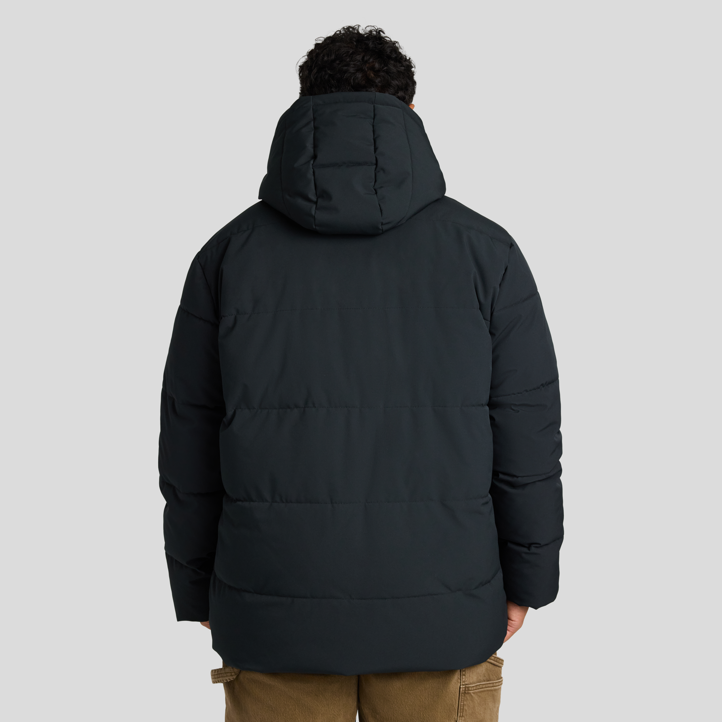 Black Quilted Puffer Jacket