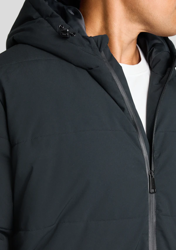 Black Quilted Puffer Jacket
