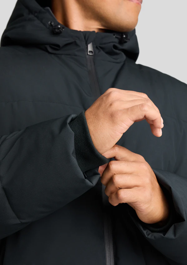 Black Quilted Puffer Jacket