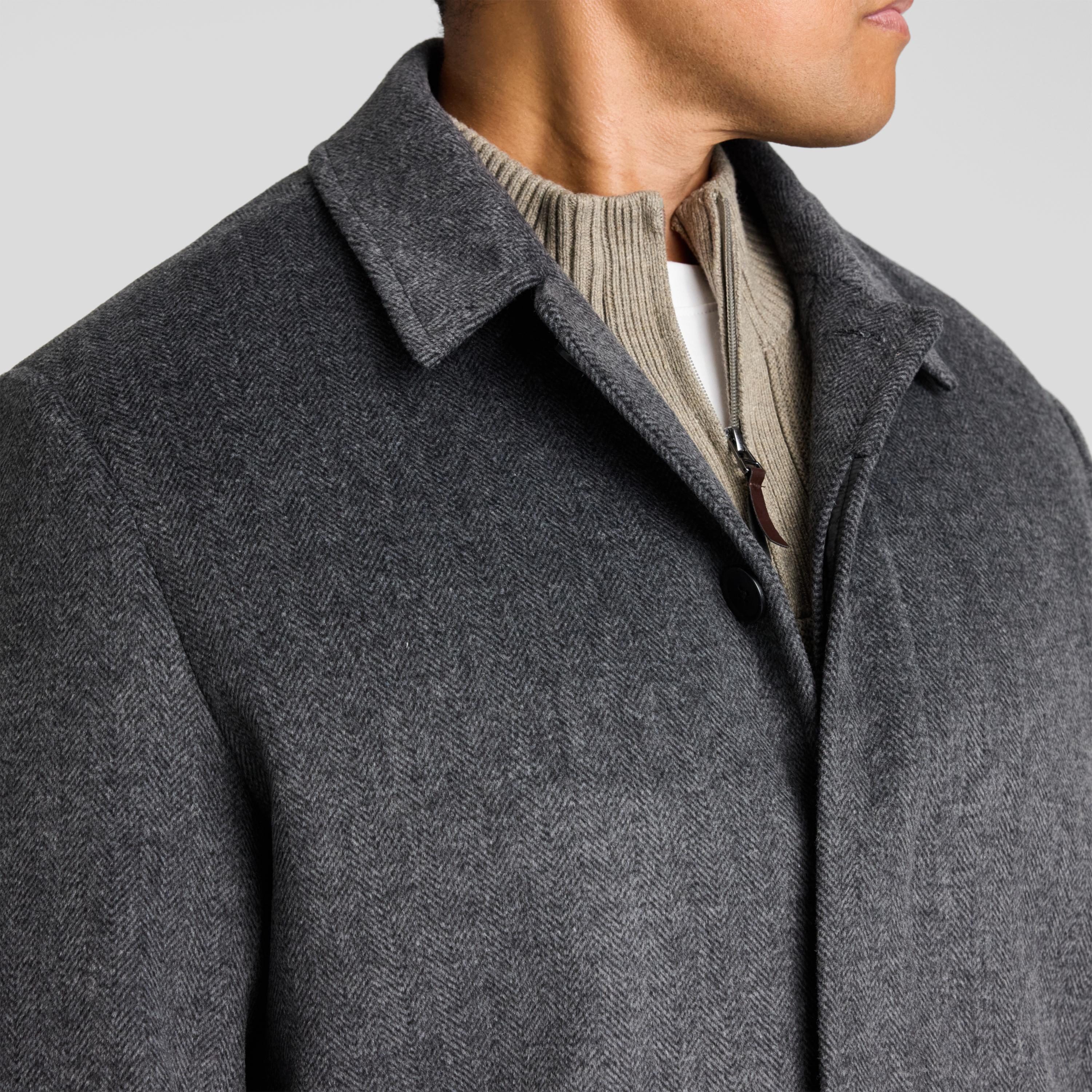 Charcoal Kelly Car Coat