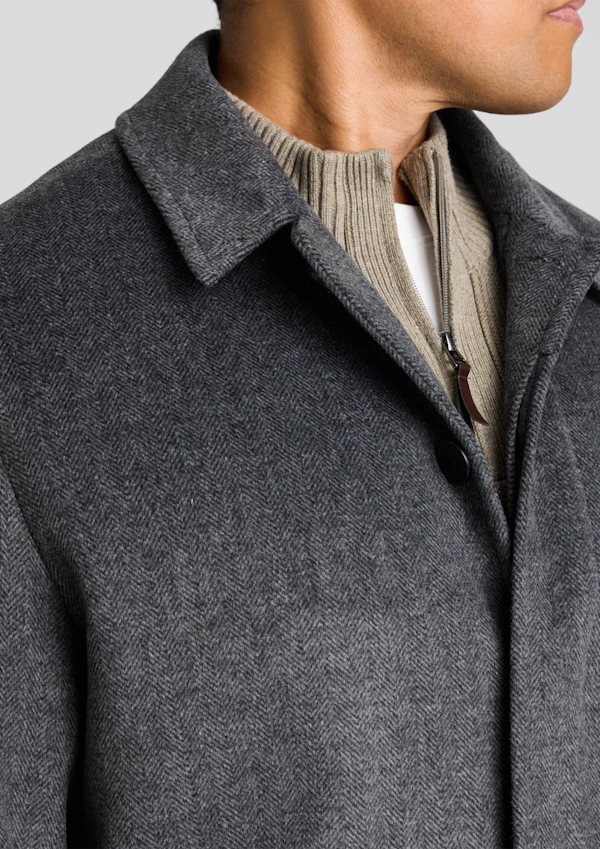 Charcoal Kelly Car Coat