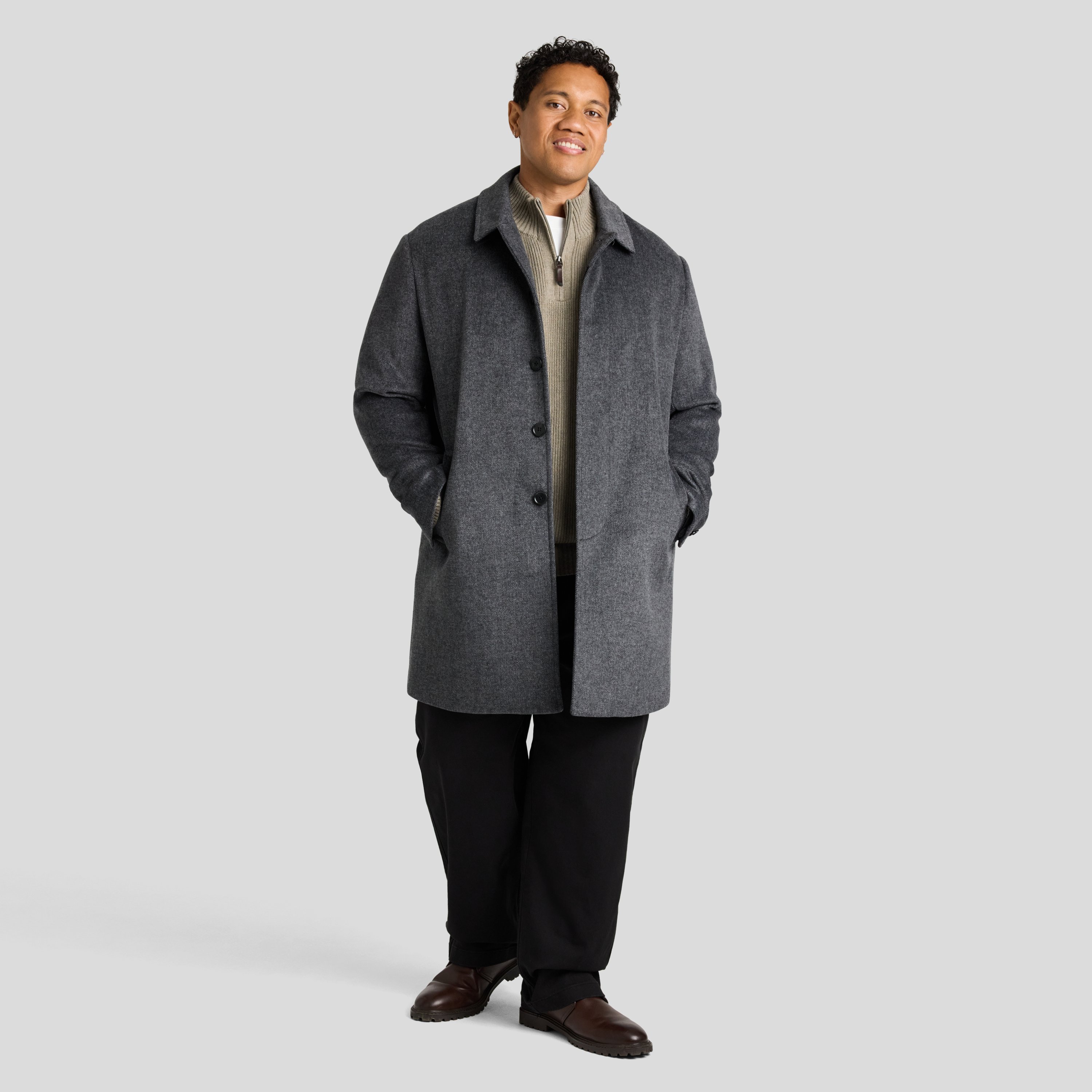 Charcoal Kelly Car Coat