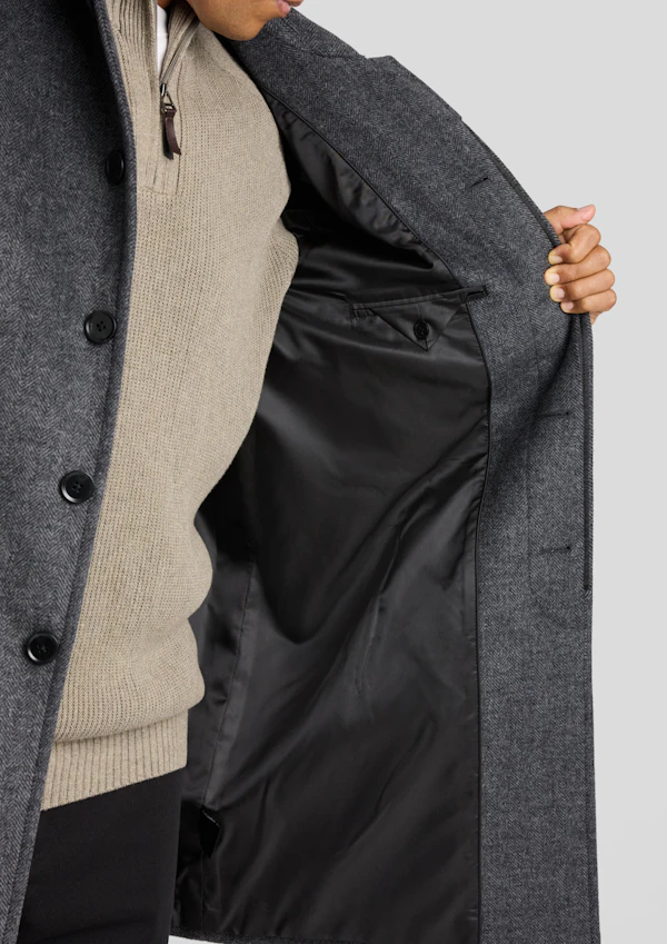 Charcoal Kelly Car Coat