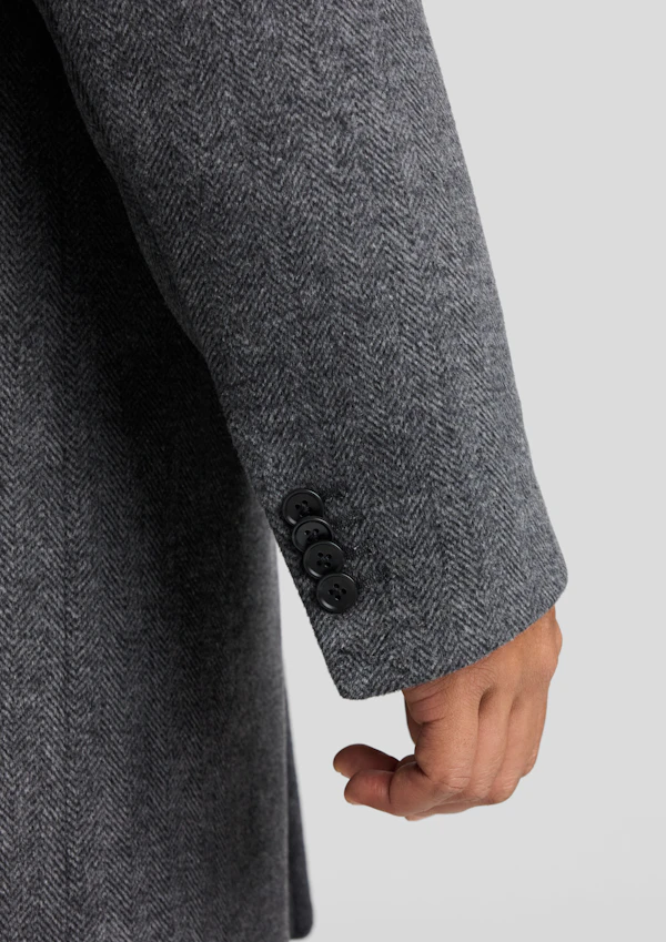 Charcoal Kelly Car Coat