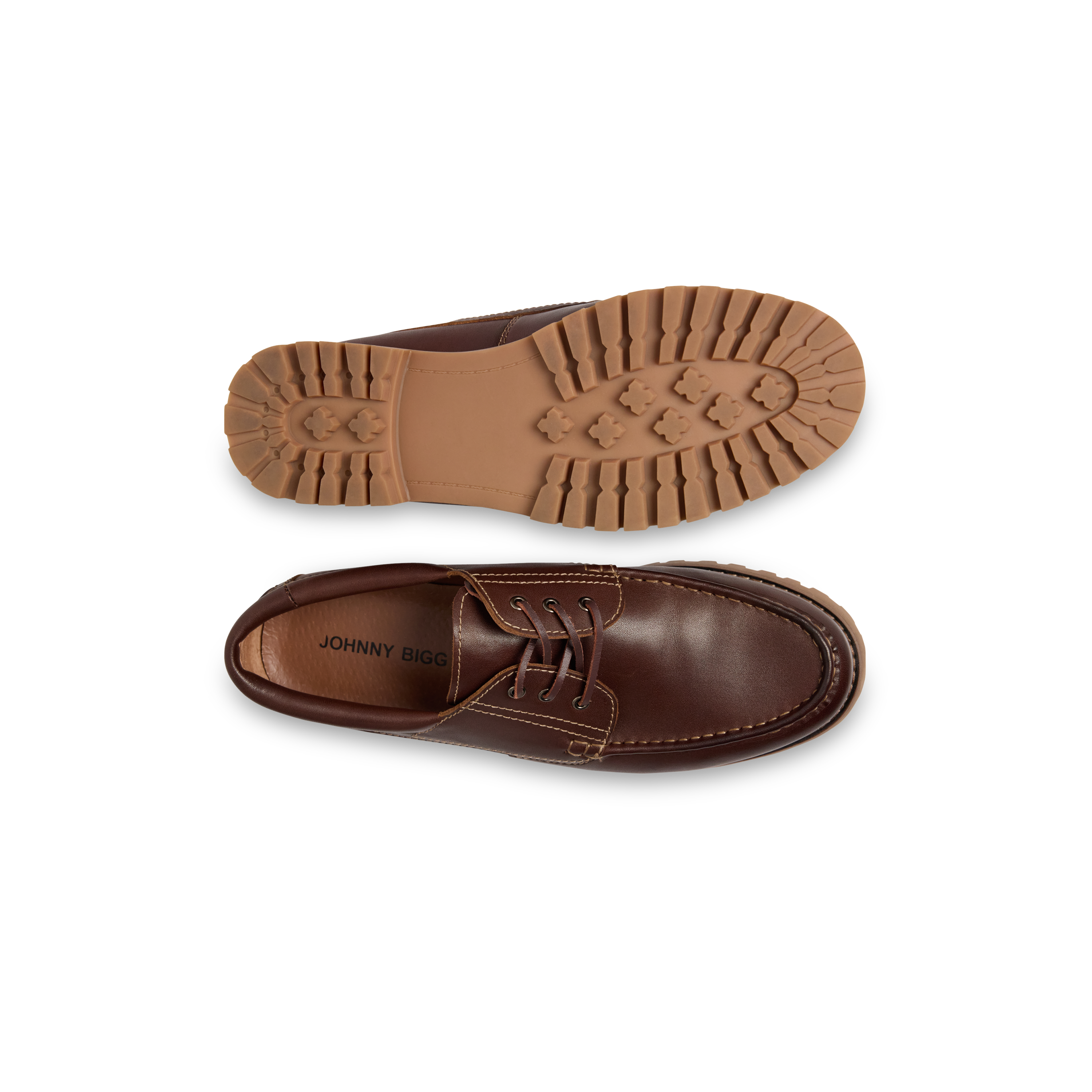 Chocolate Harlan Leather Boat Shoe