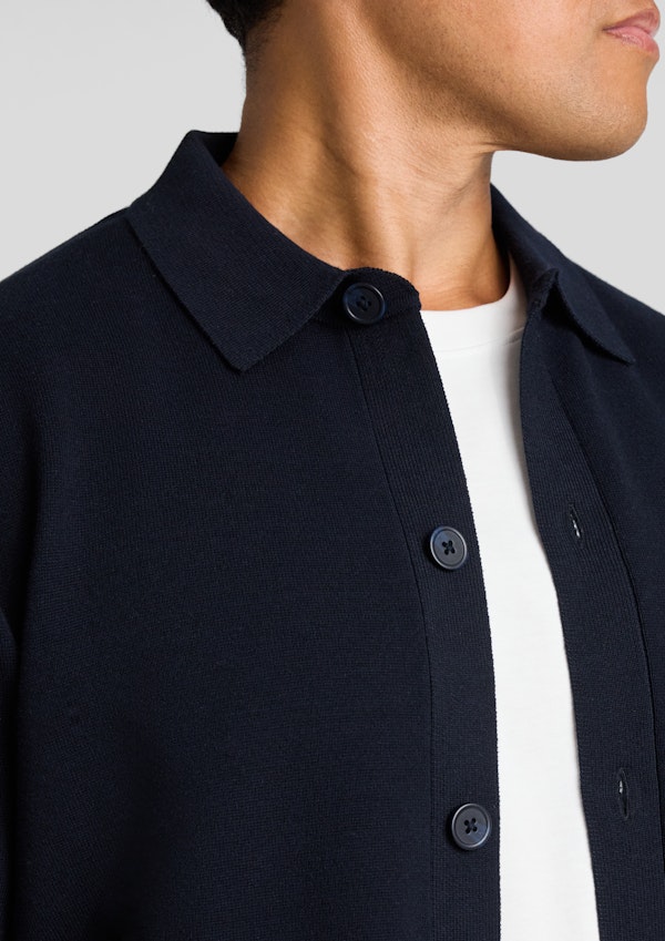 Navy Carlo Cardigan