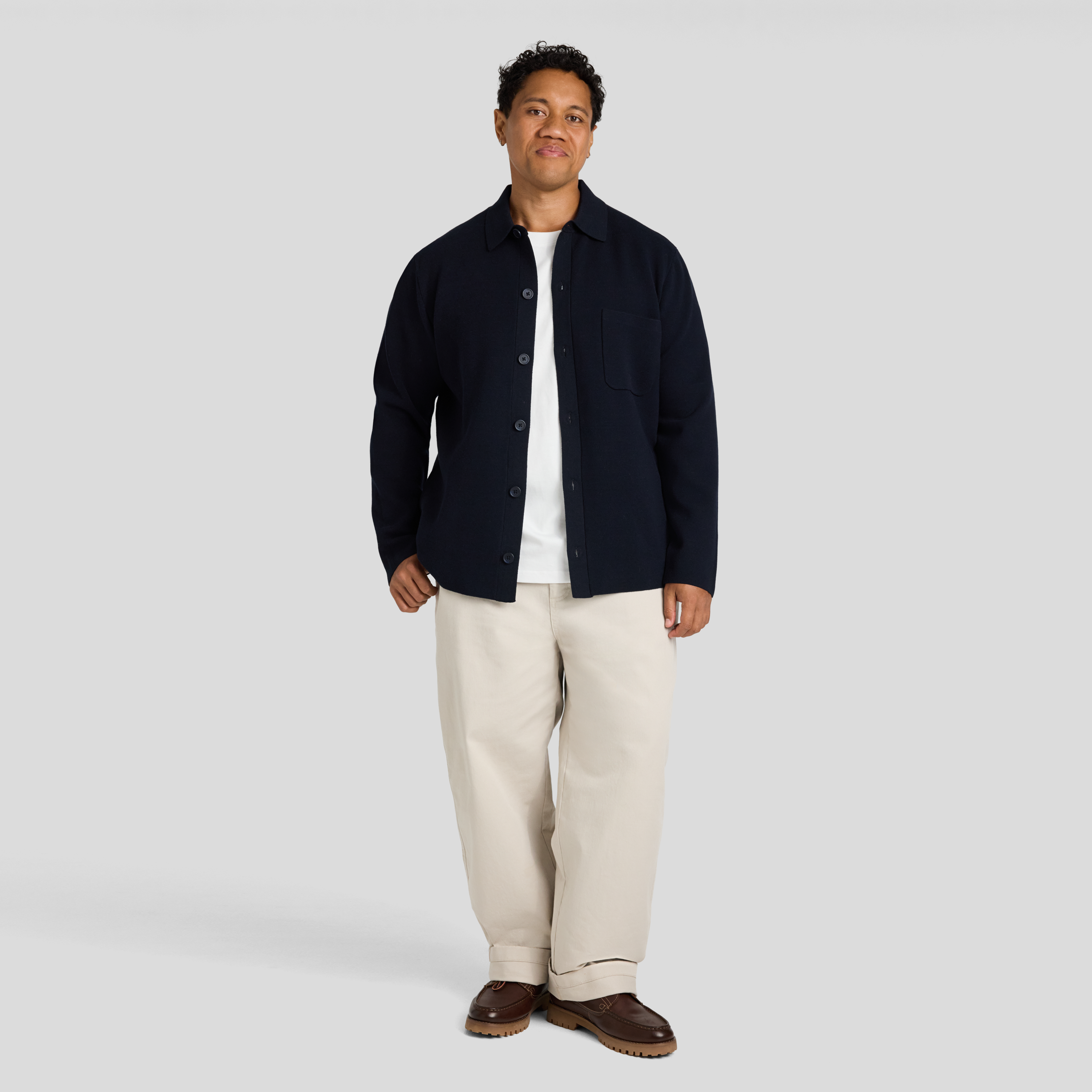Navy Carlo Cardigan