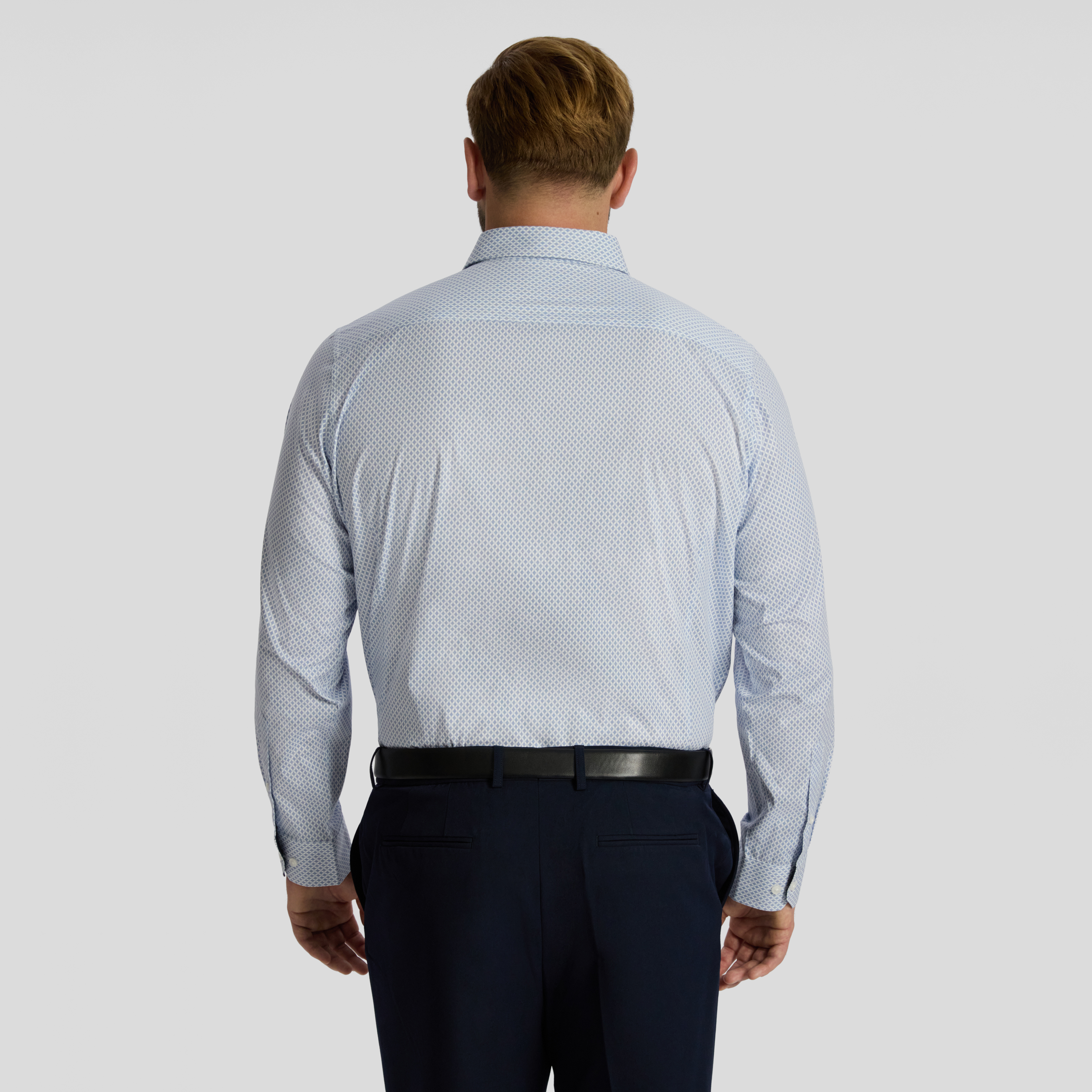 Blue Ethan Micro Print Shirt