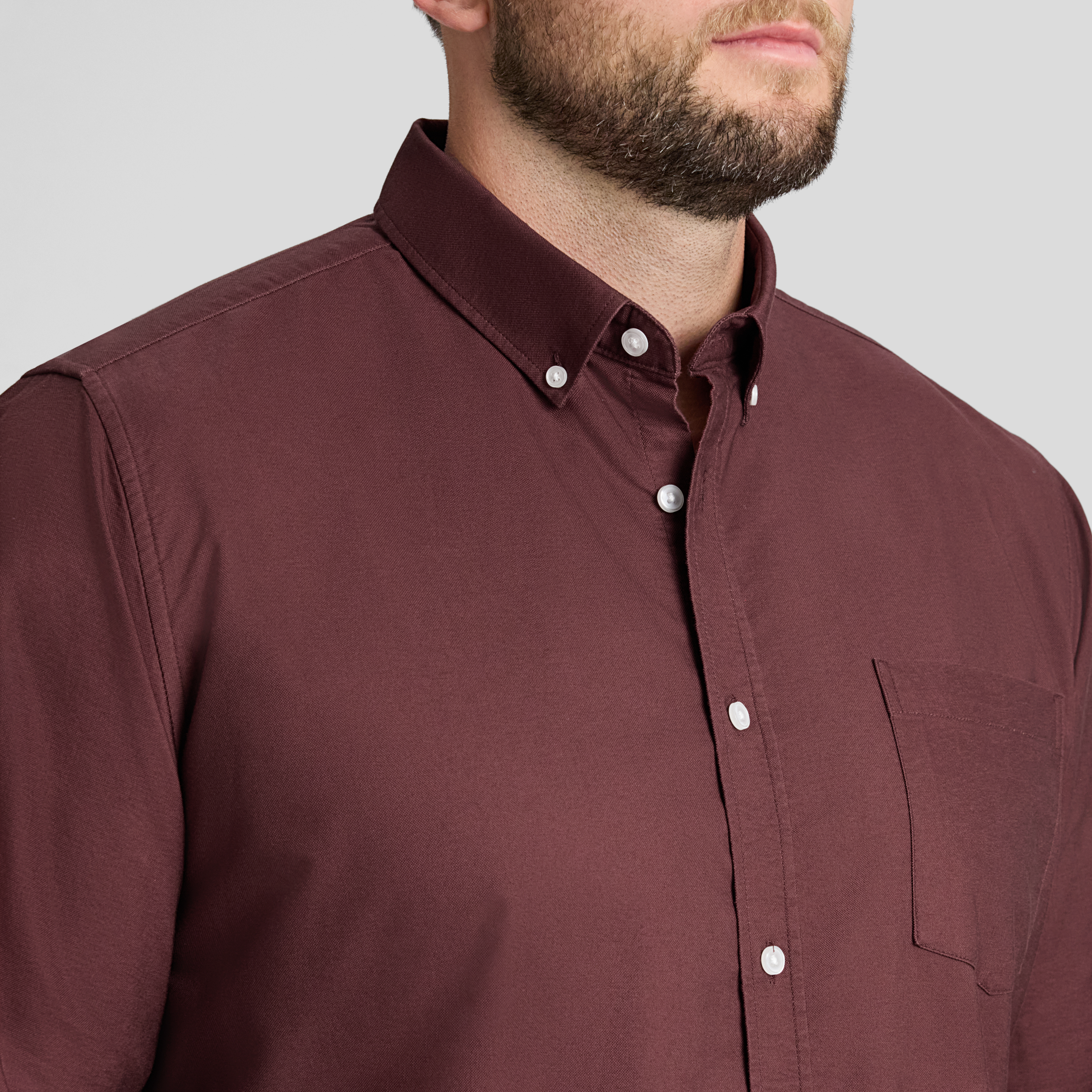 Burgundy Classic Oxford Shirt