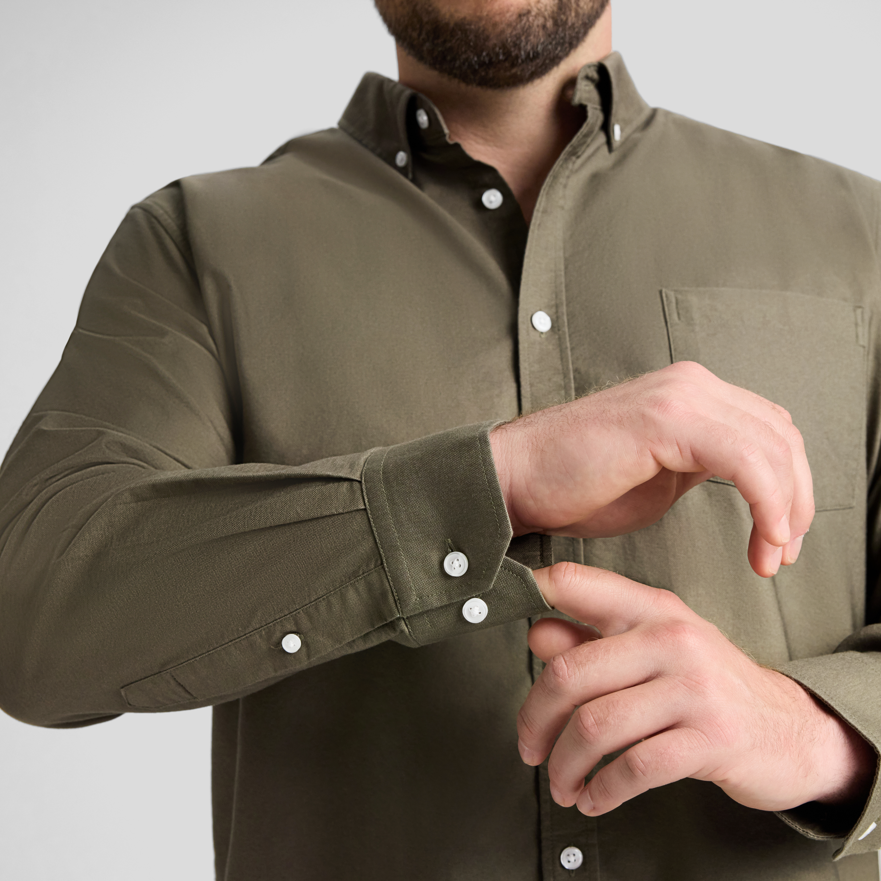 Khaki Classic Oxford Shirt