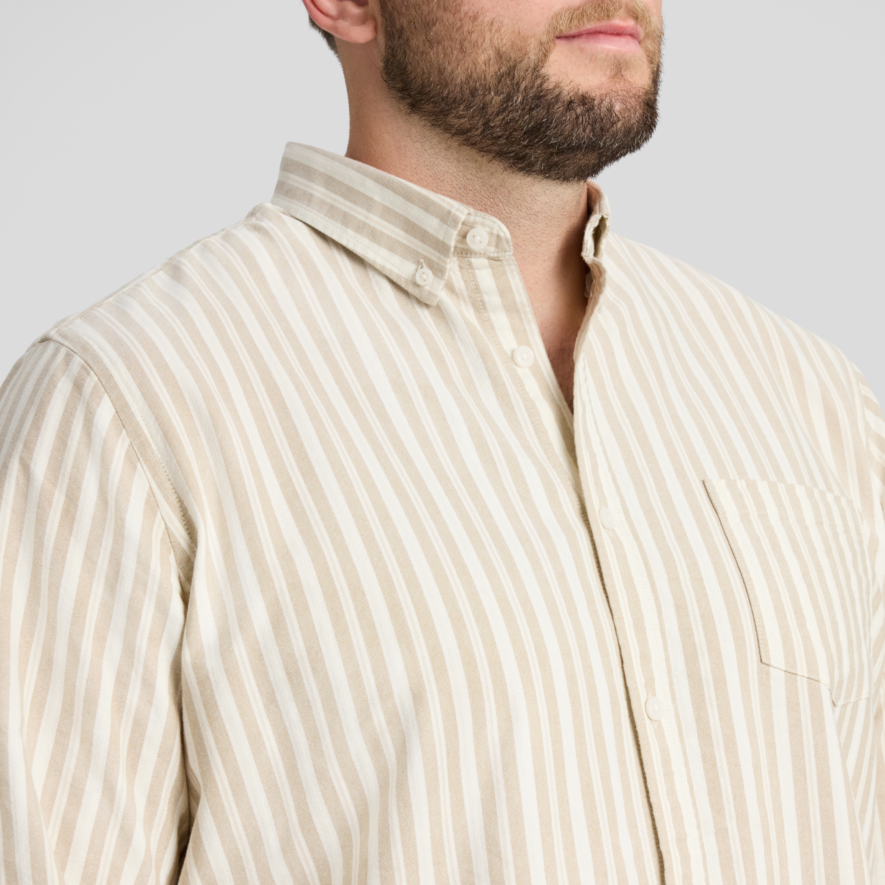 Natural Oxford Stripe Shirt