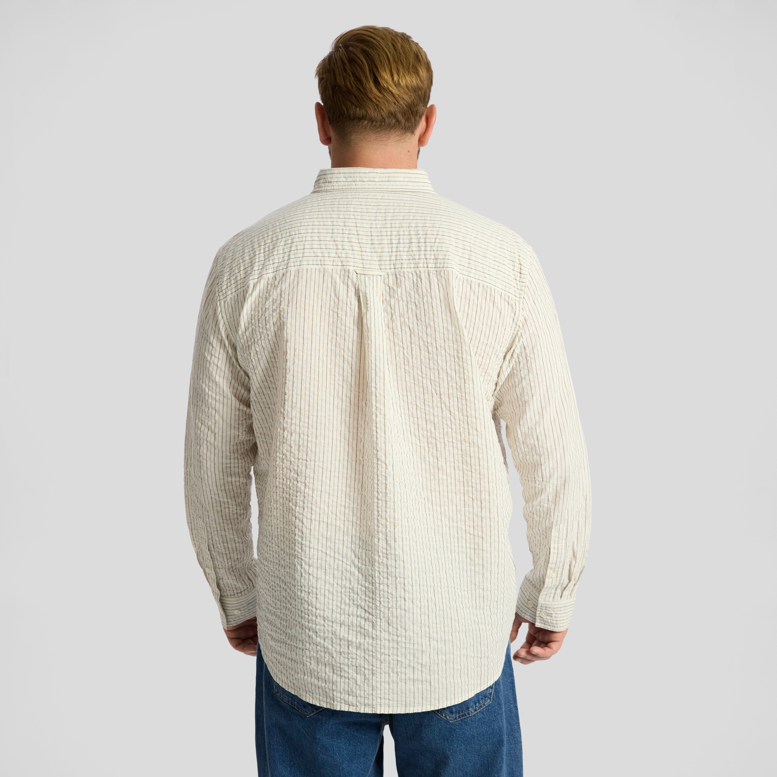 Cream Ollie Relaxed Stripe Shirt