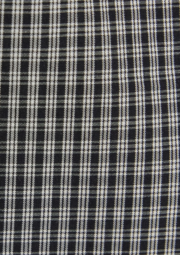 Black Grayson Easycare Check Shirt