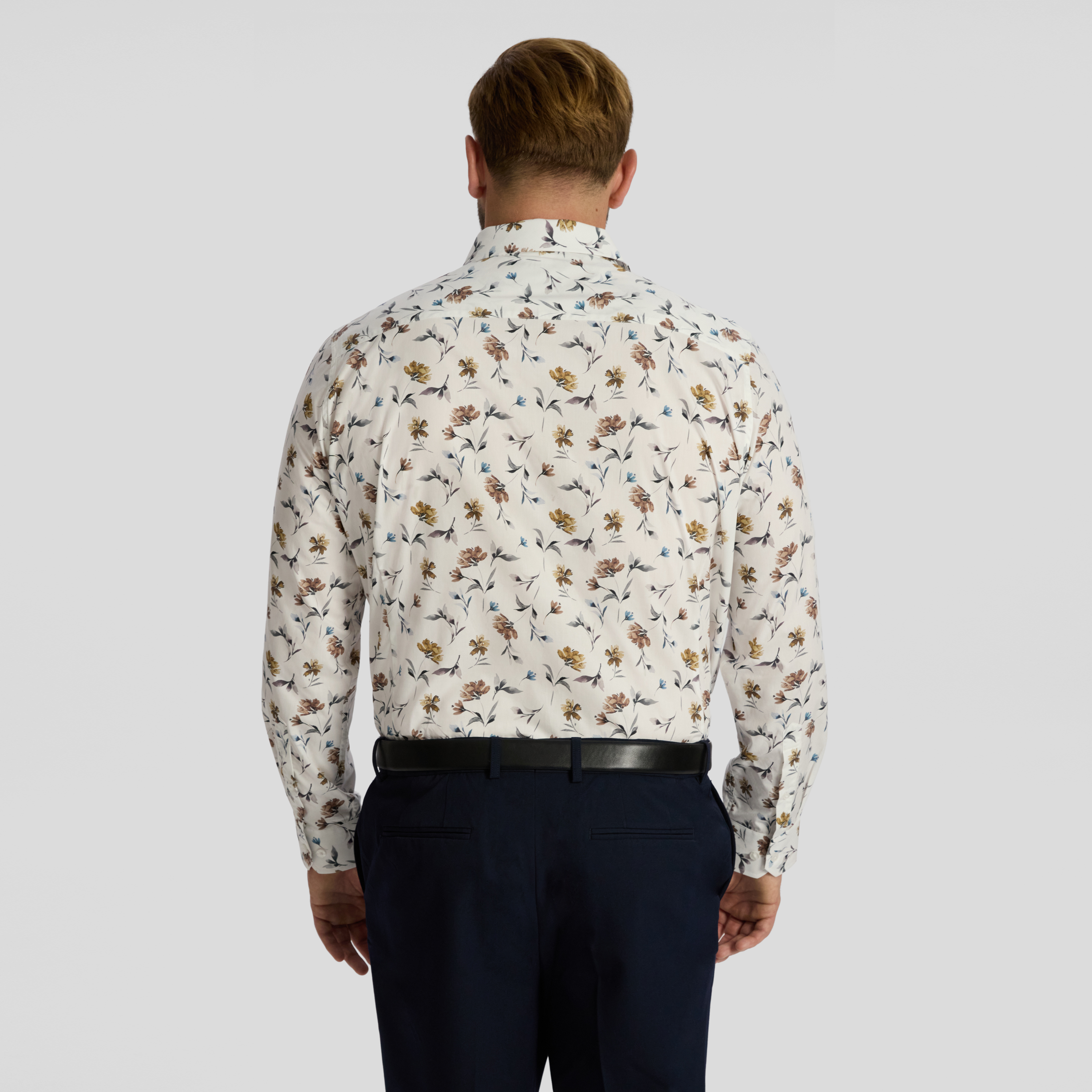 White Carter Floral Shirt