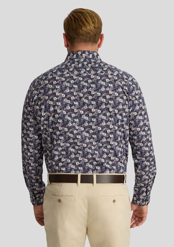 Chocolate Maddox Floral Shirt