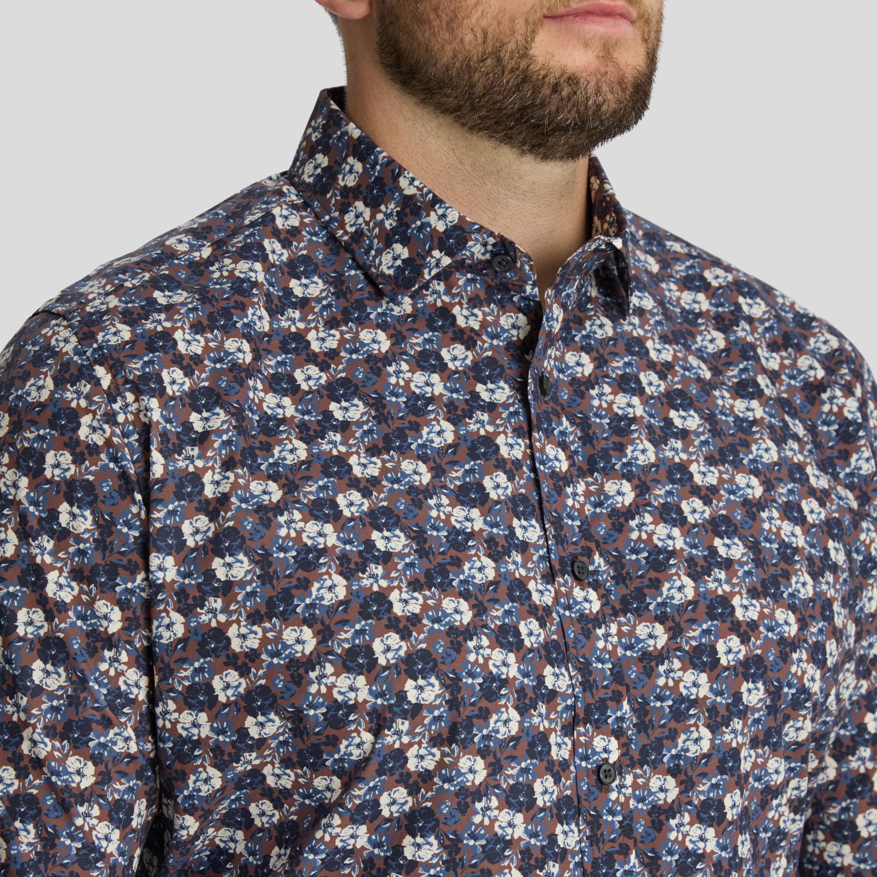 Chocolate Maddox Floral Shirt