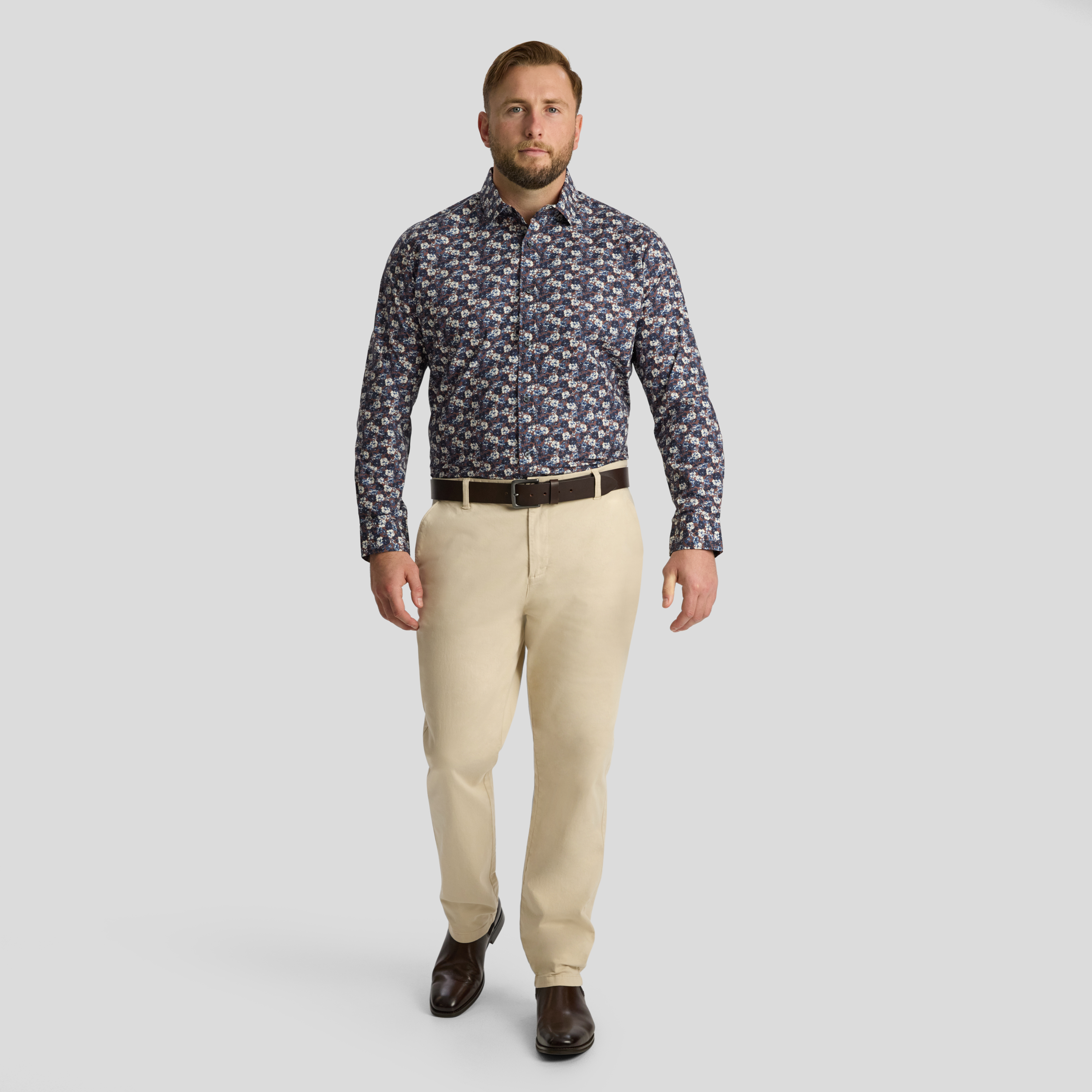 Chocolate Maddox Floral Shirt