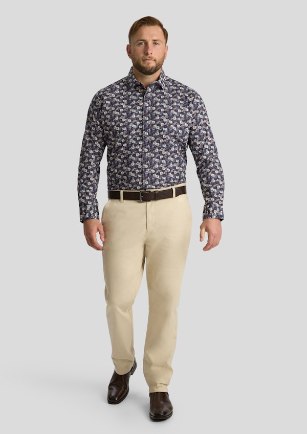 Chocolate Maddox Floral Shirt