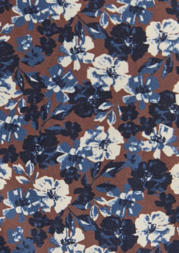 Chocolate Maddox Floral Shirt