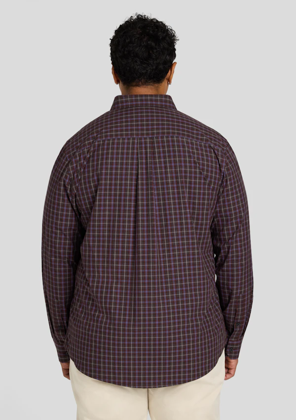 Burgundy Magnus Check Shirt