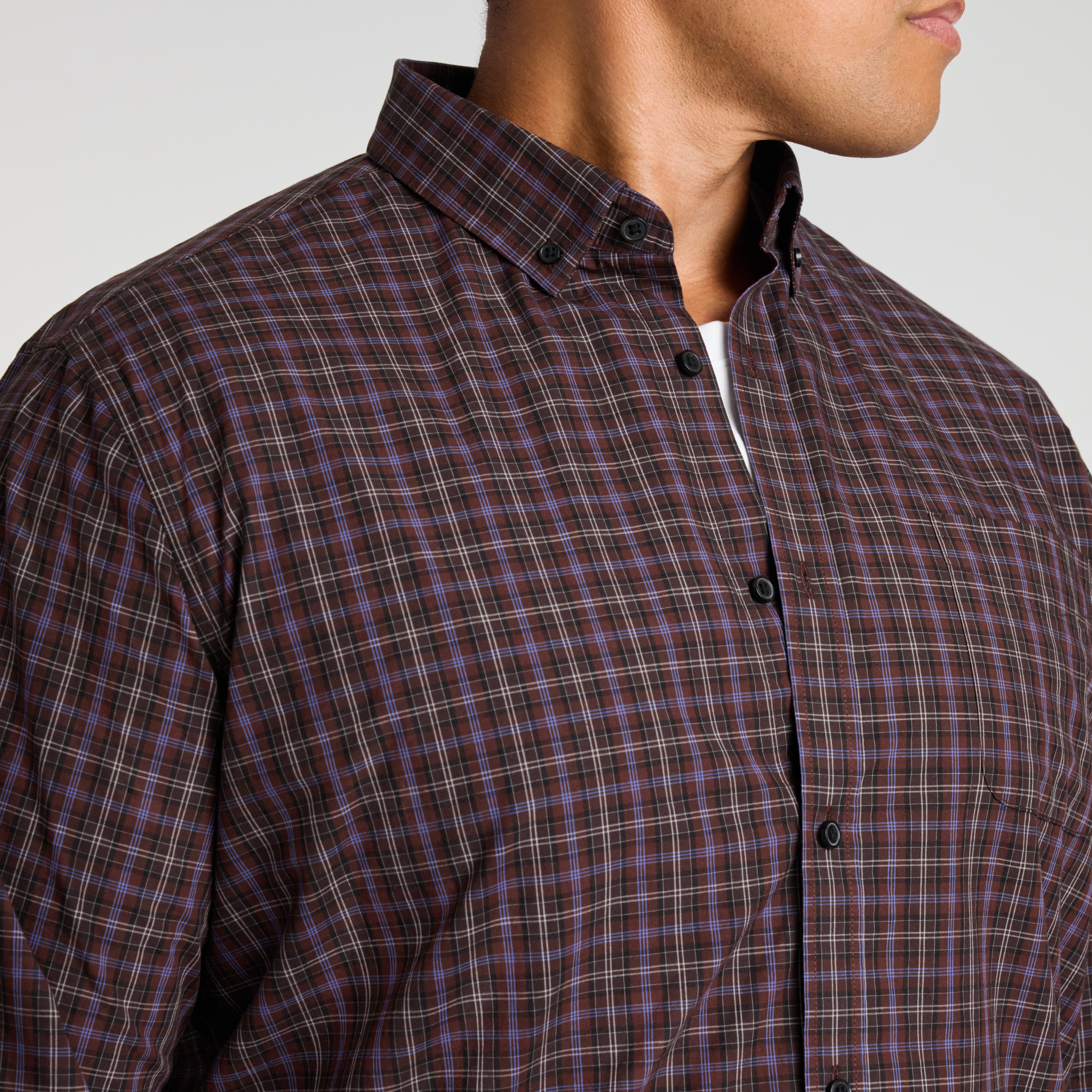 Burgundy Magnus Check Shirt