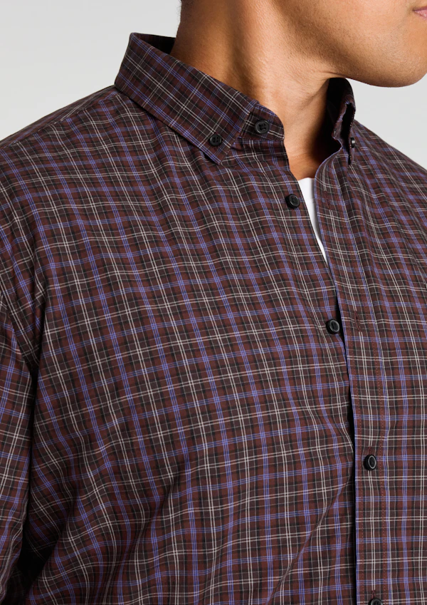 Burgundy Magnus Check Shirt