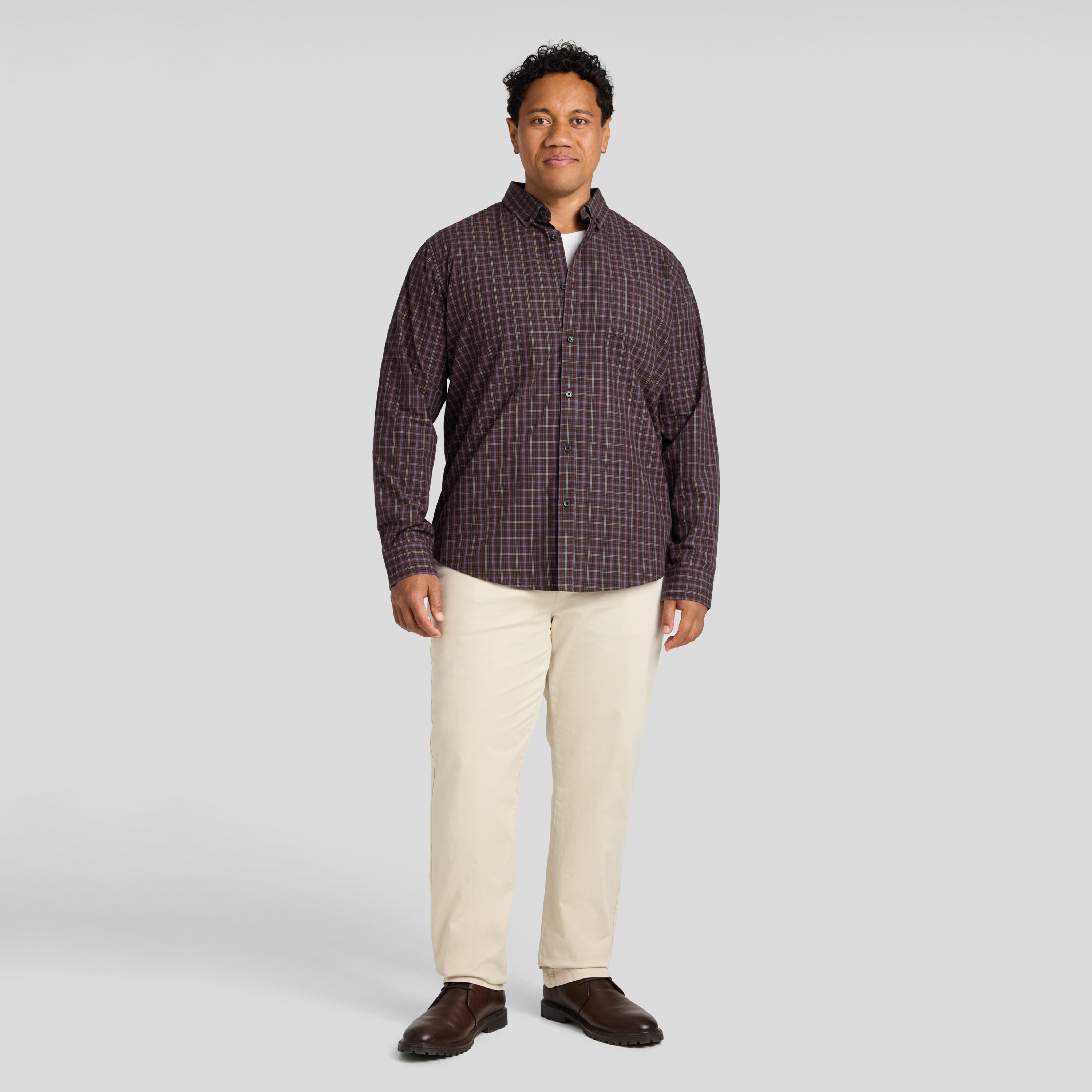 Burgundy Magnus Check Shirt