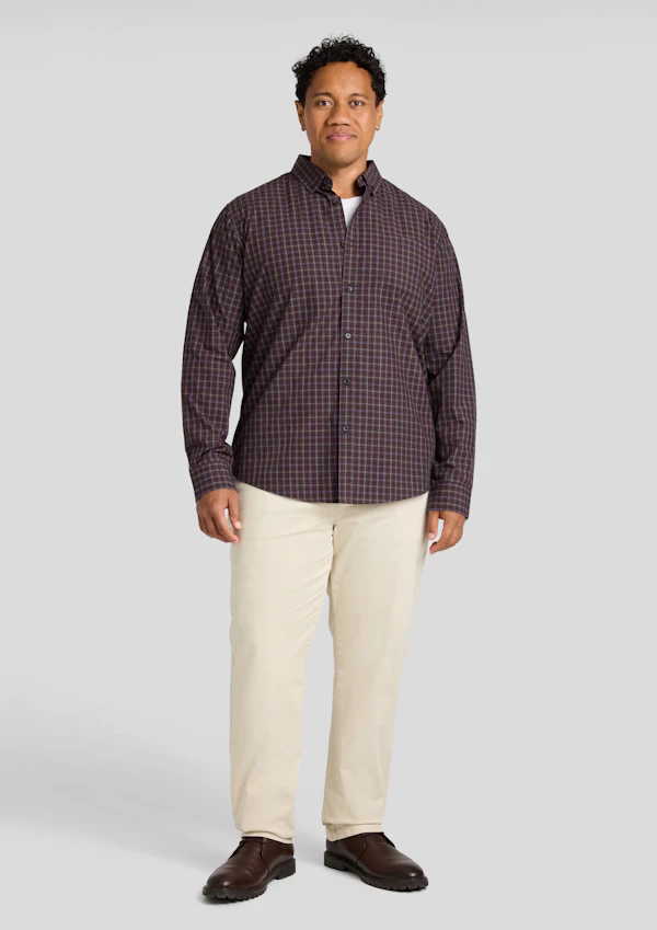 Burgundy Magnus Check Shirt