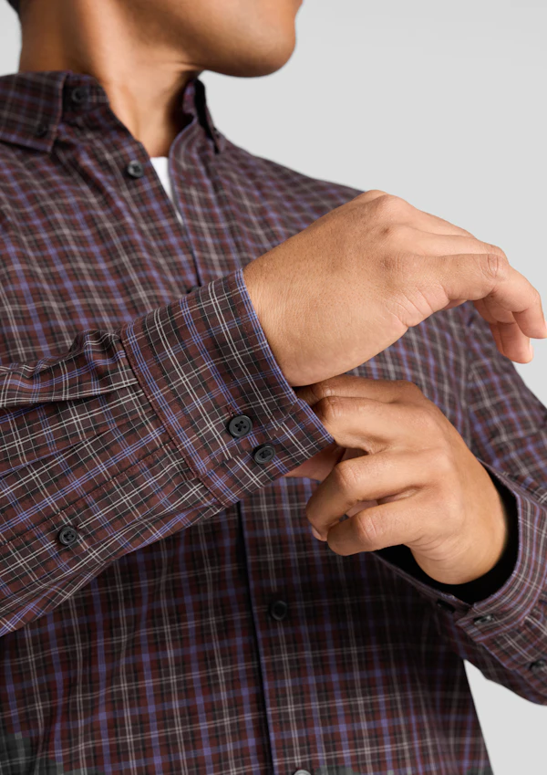 Burgundy Magnus Check Shirt