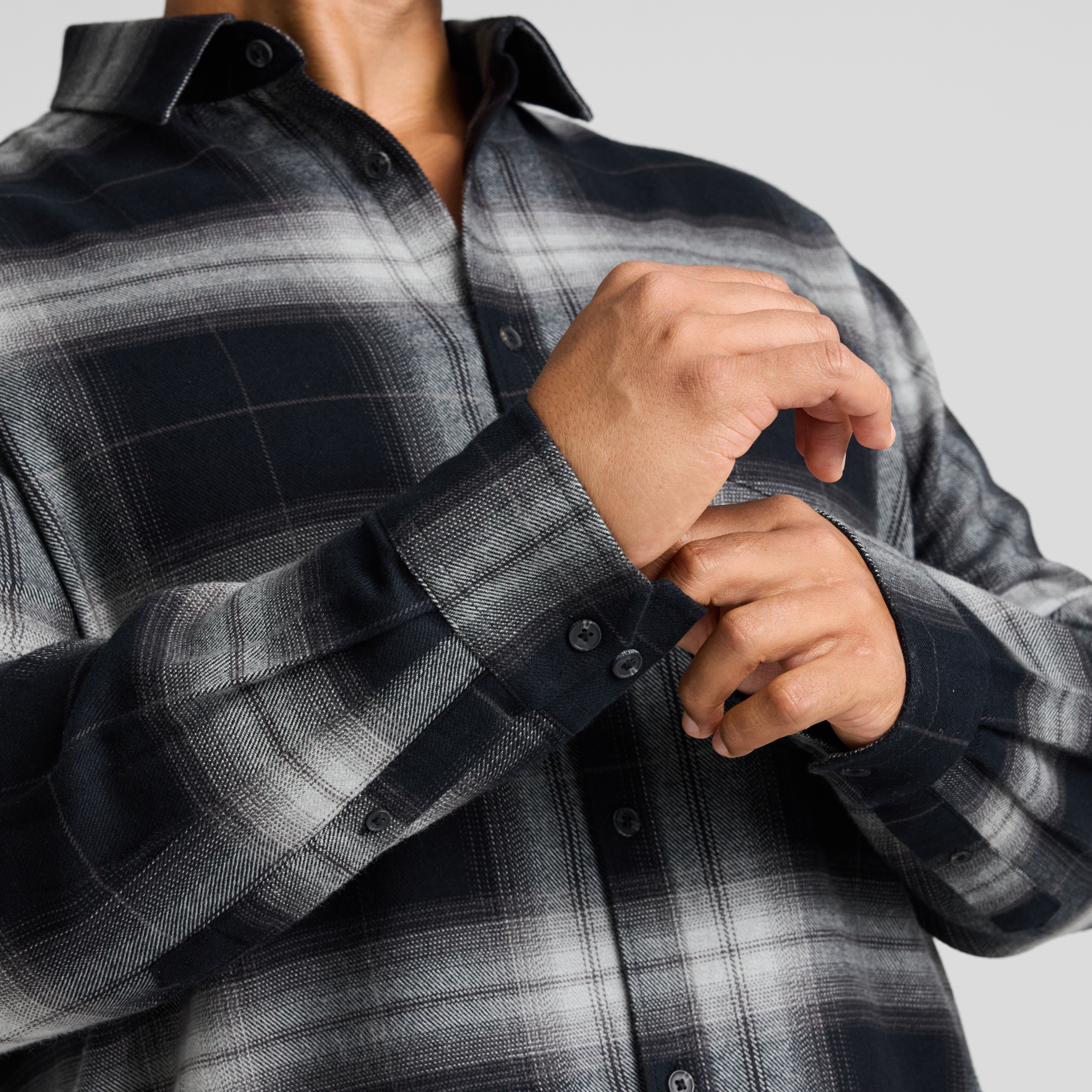 Black Jonas Flannel Check Shirt