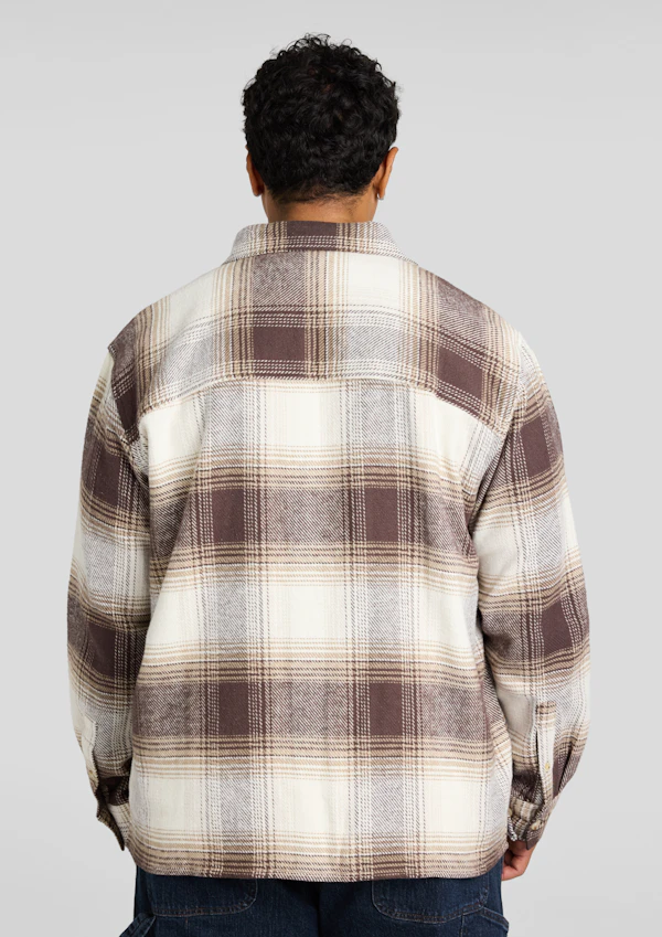 Brown Logan Check Overshirt