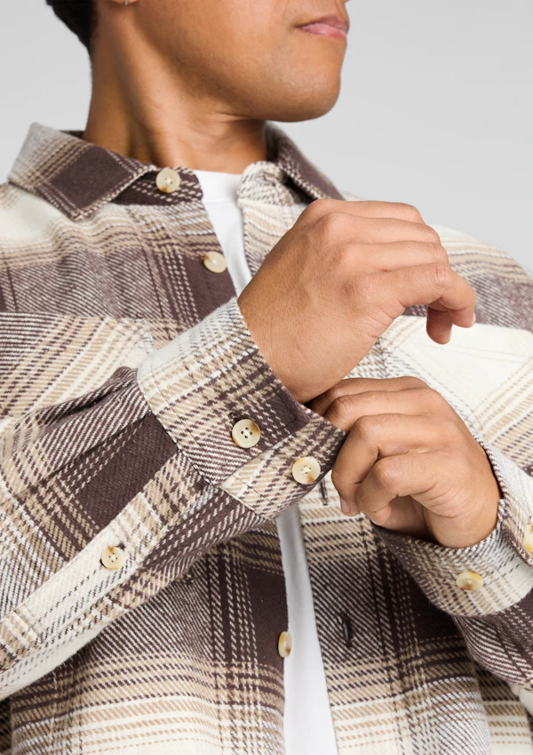 Brown Logan Check Overshirt