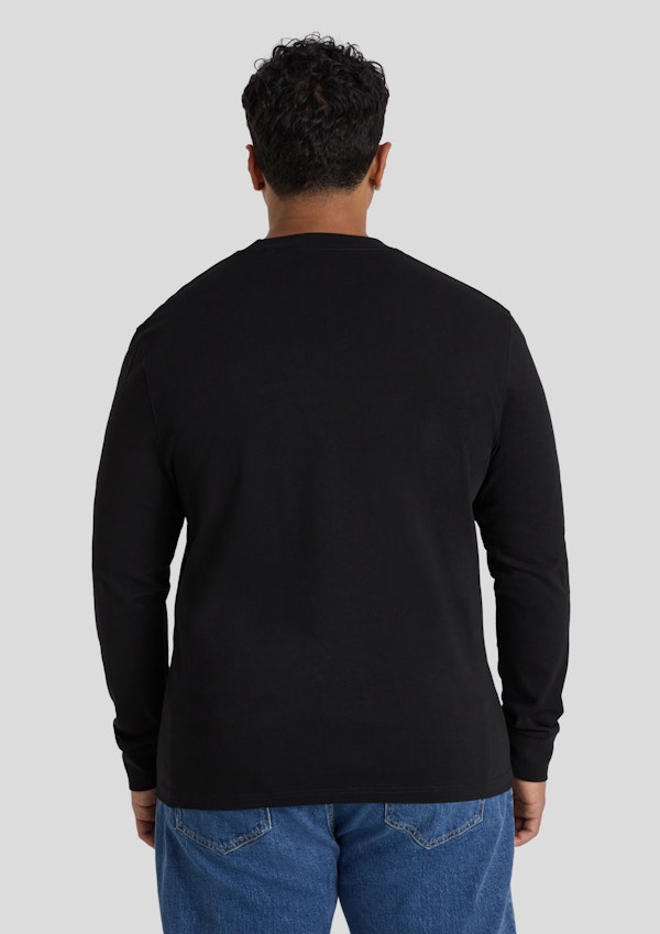 Black Classic Heavy Long Sleeve Tee